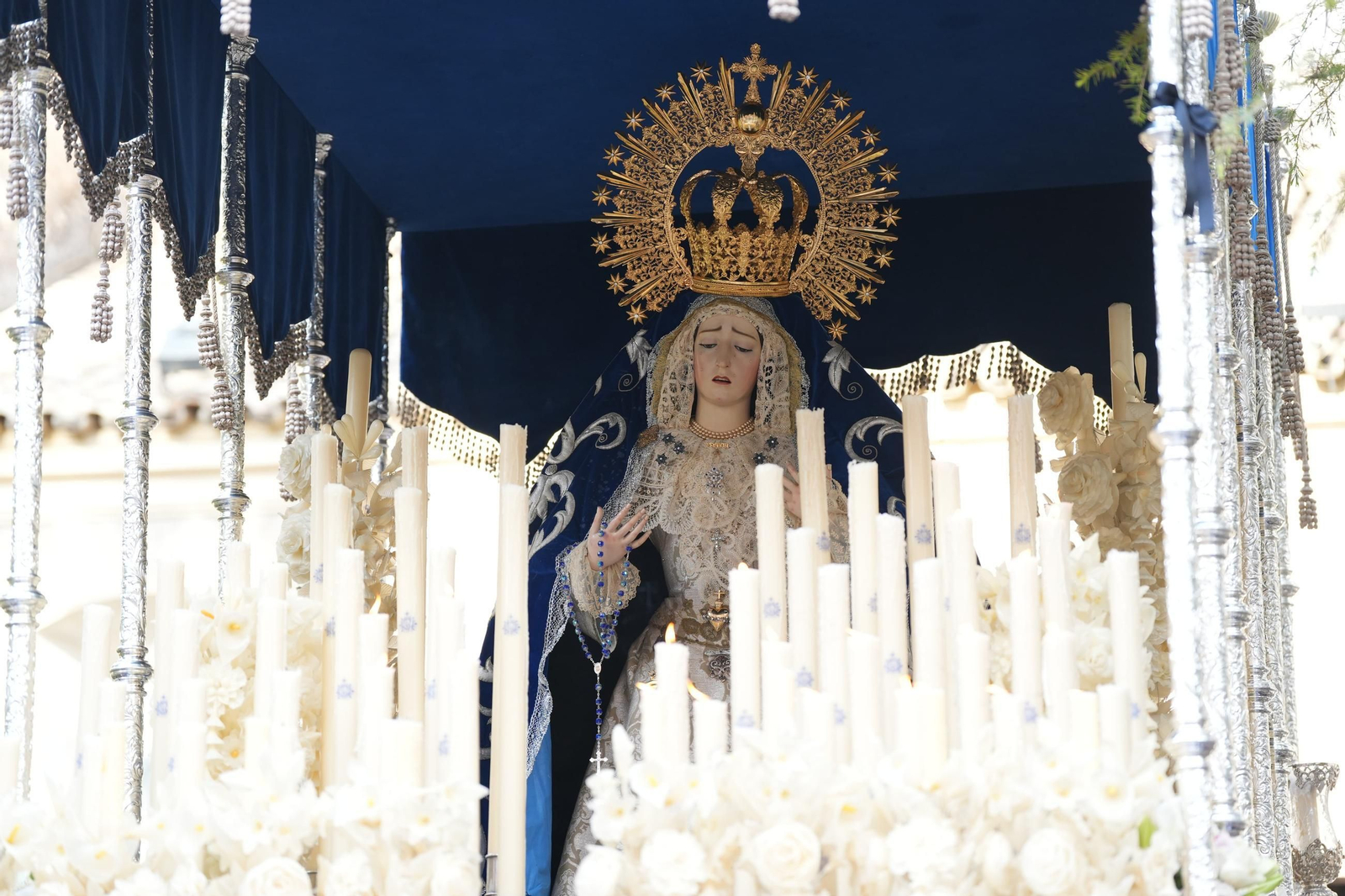 La procesión de Pasión en el Lunes Santo de Lucena