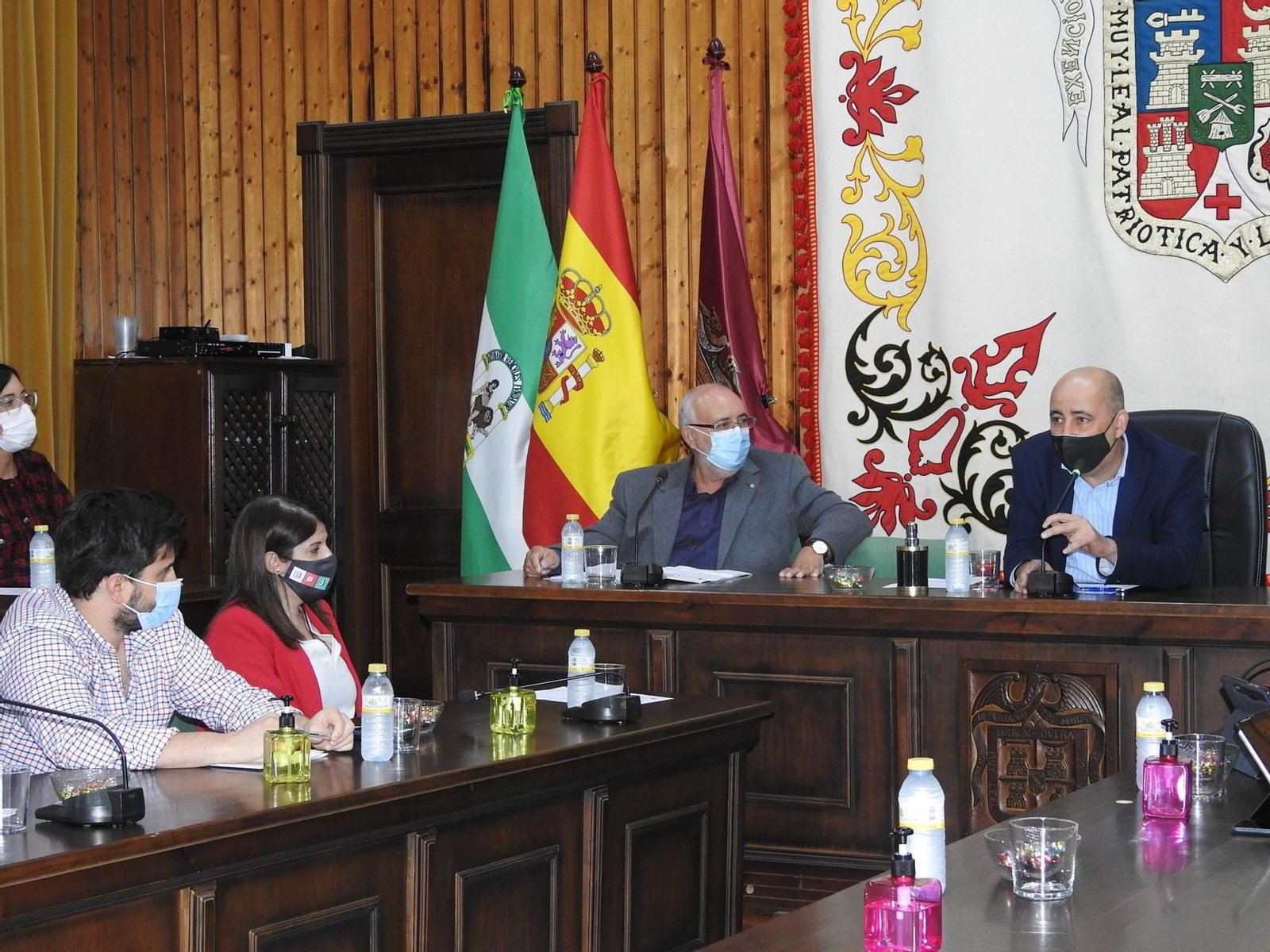 El alcalde de Huércal-Overa, Domingo Fernández, durante un Pleno anterior.