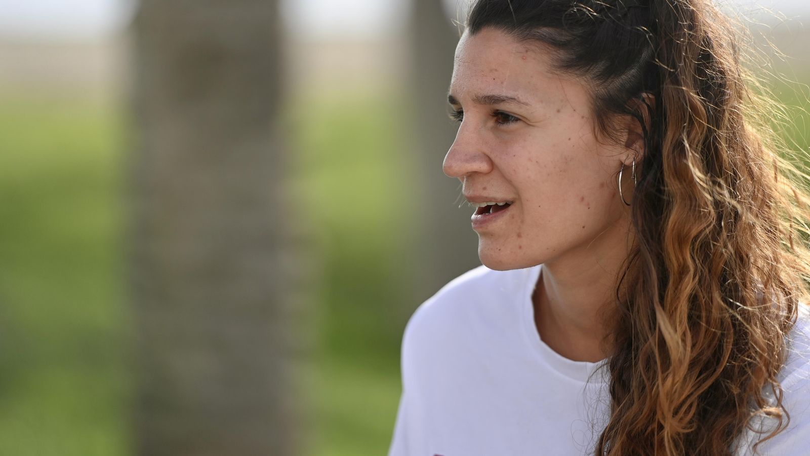 Raquel Lázaro, durante el reportaje.