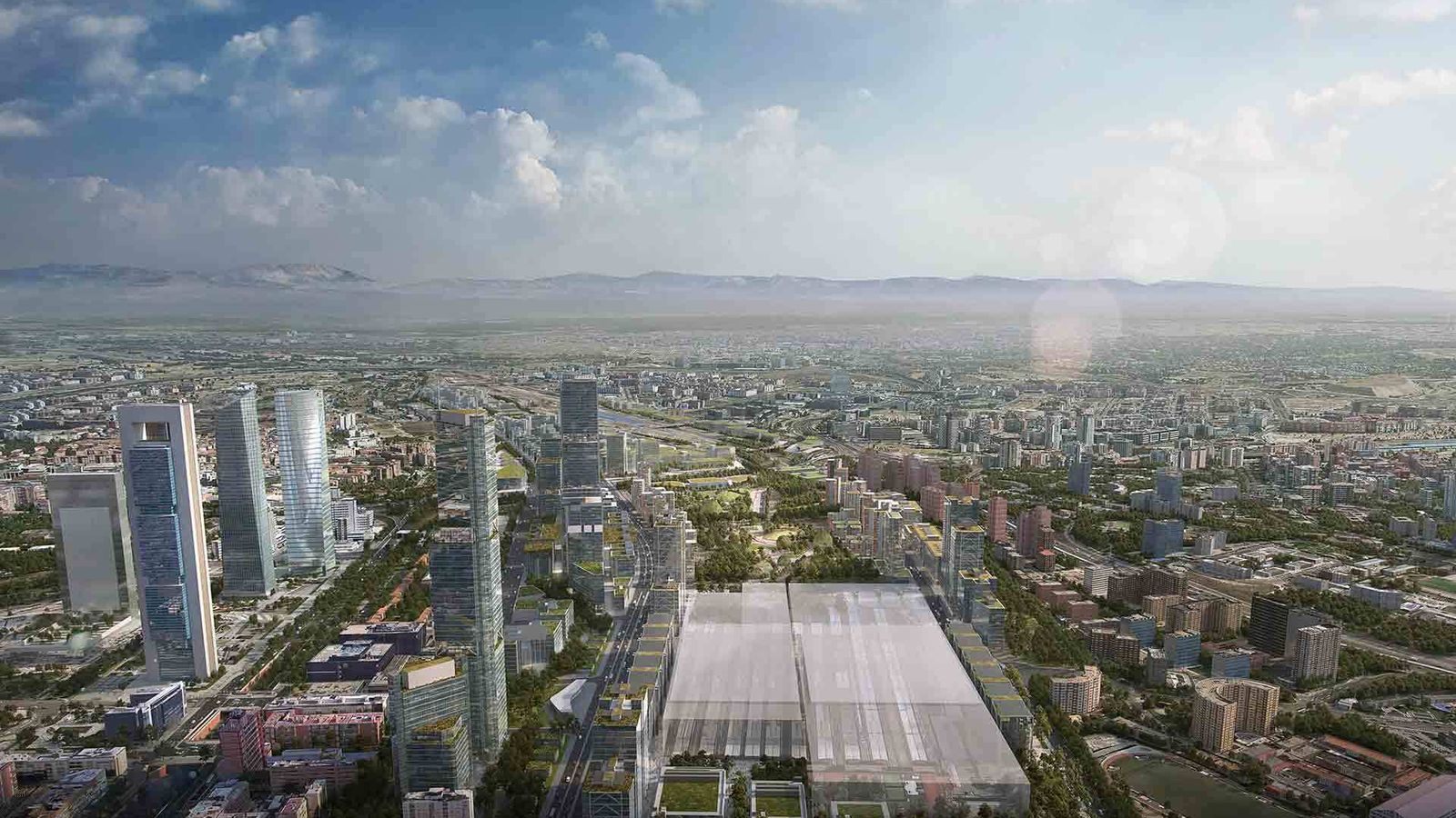 Recreación del proyecto Chamartín-Madrid Nuevo Norte.