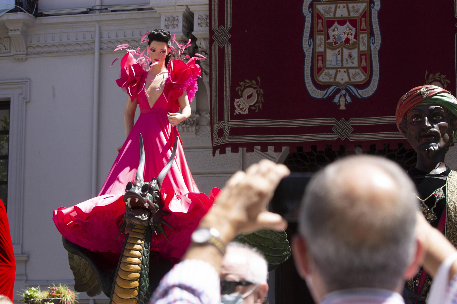 Fotos: así luce la Tarasca este 2021 en la Plaza del Carmen