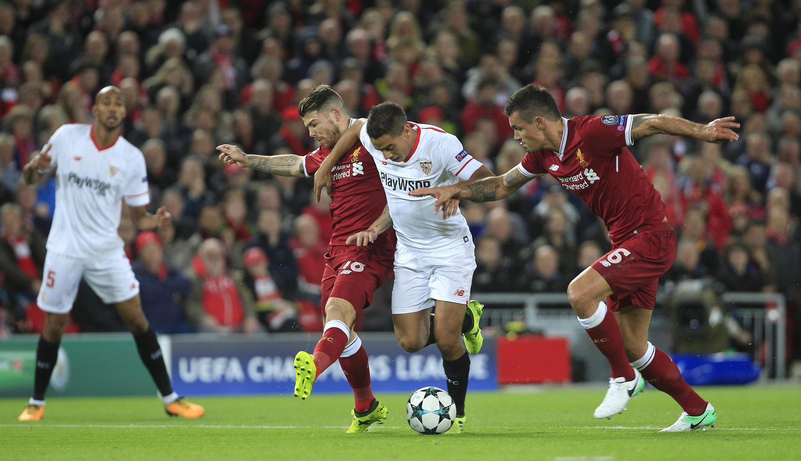 El LIverpool-Sevilla FC, en imágenes