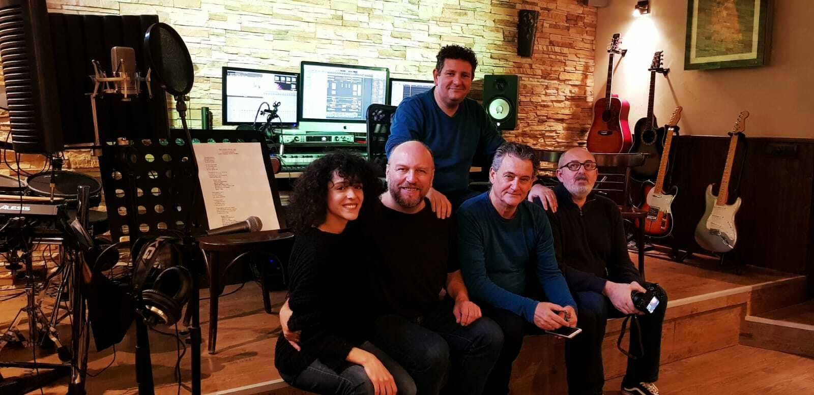 Freddy Novillo junto a David Miralles, José Guijarro y Antonio Casado.