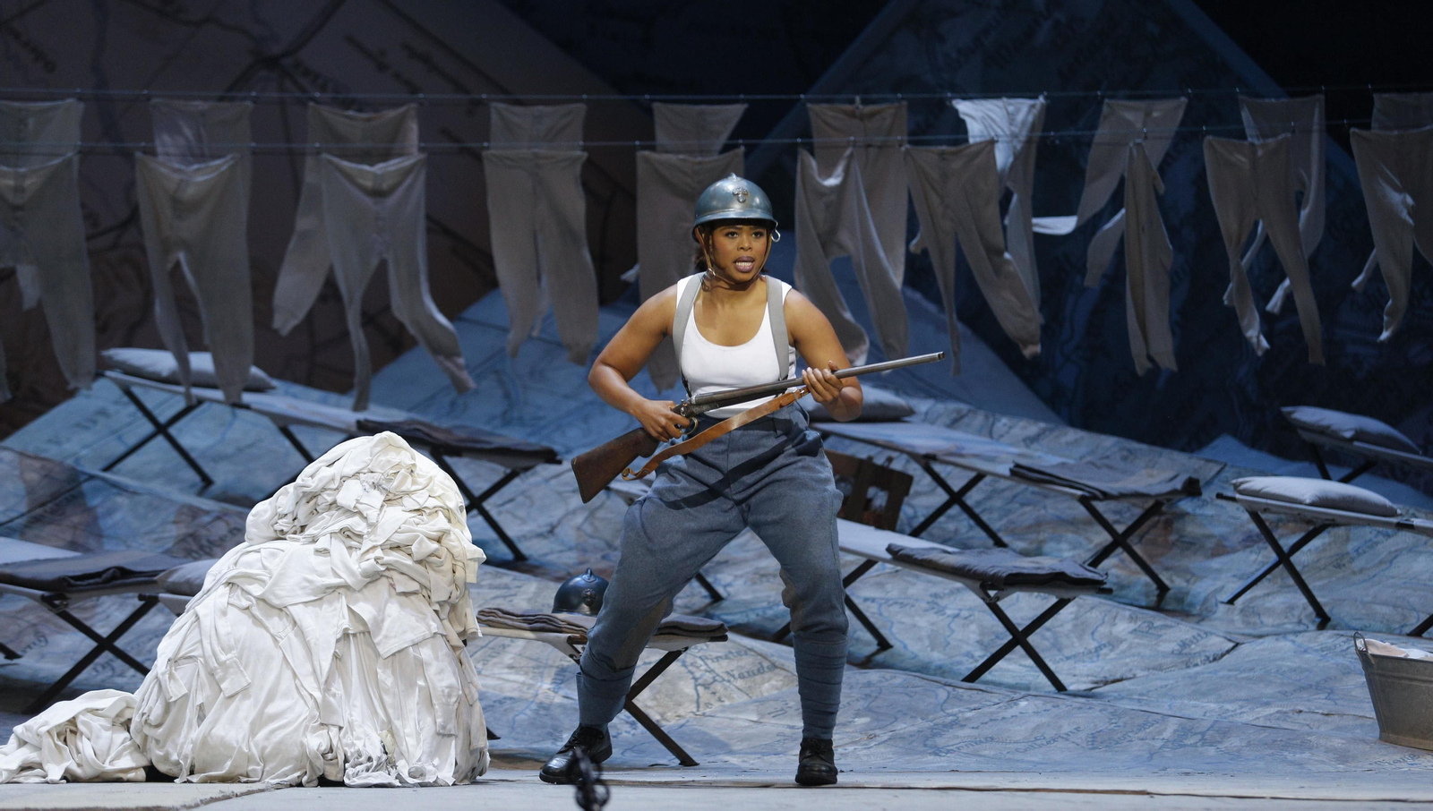 El ensayo general de la ópera 'La hija del regimiento'