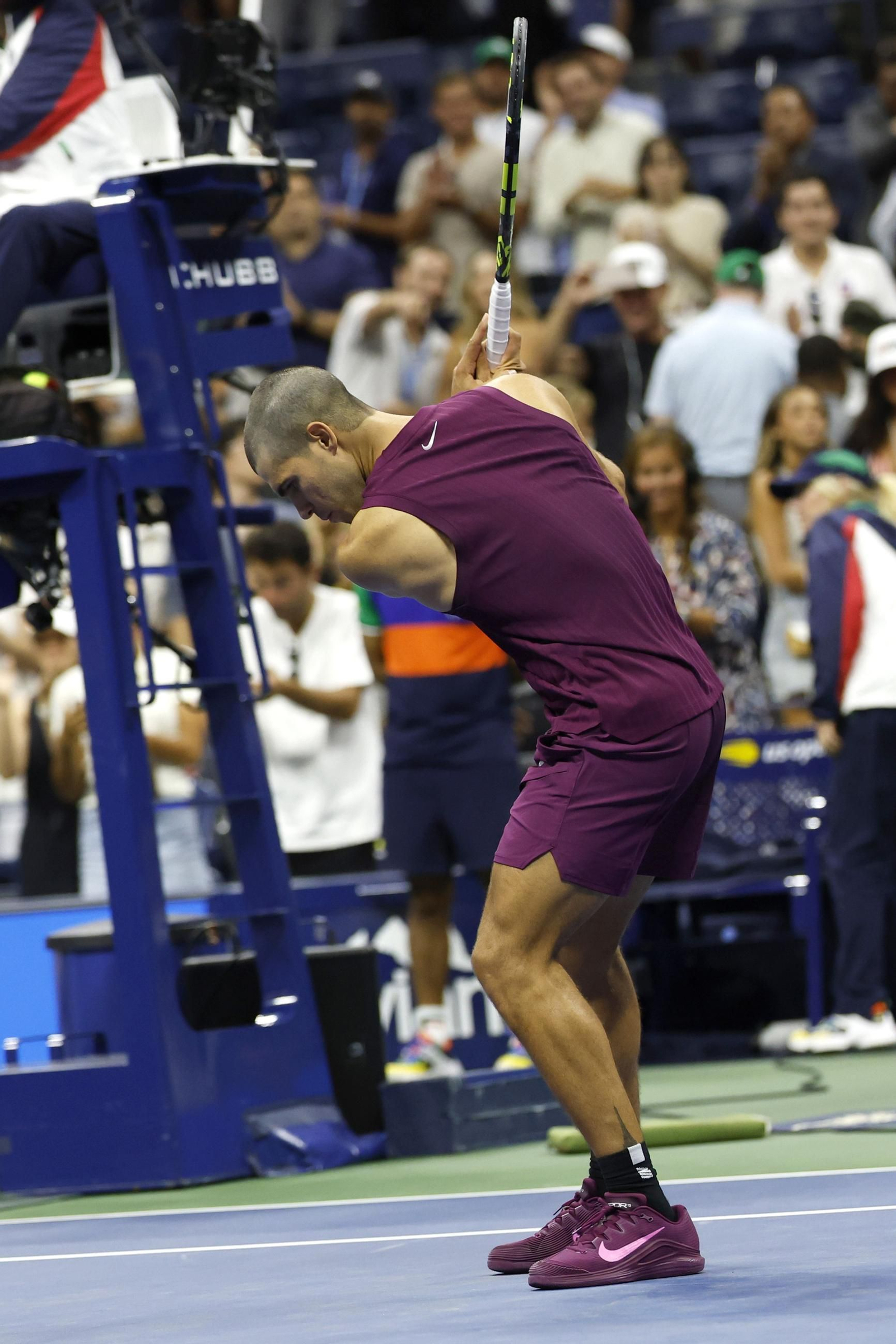 Las fotos del nuevo 'look' de Alcaraz en el Open USA