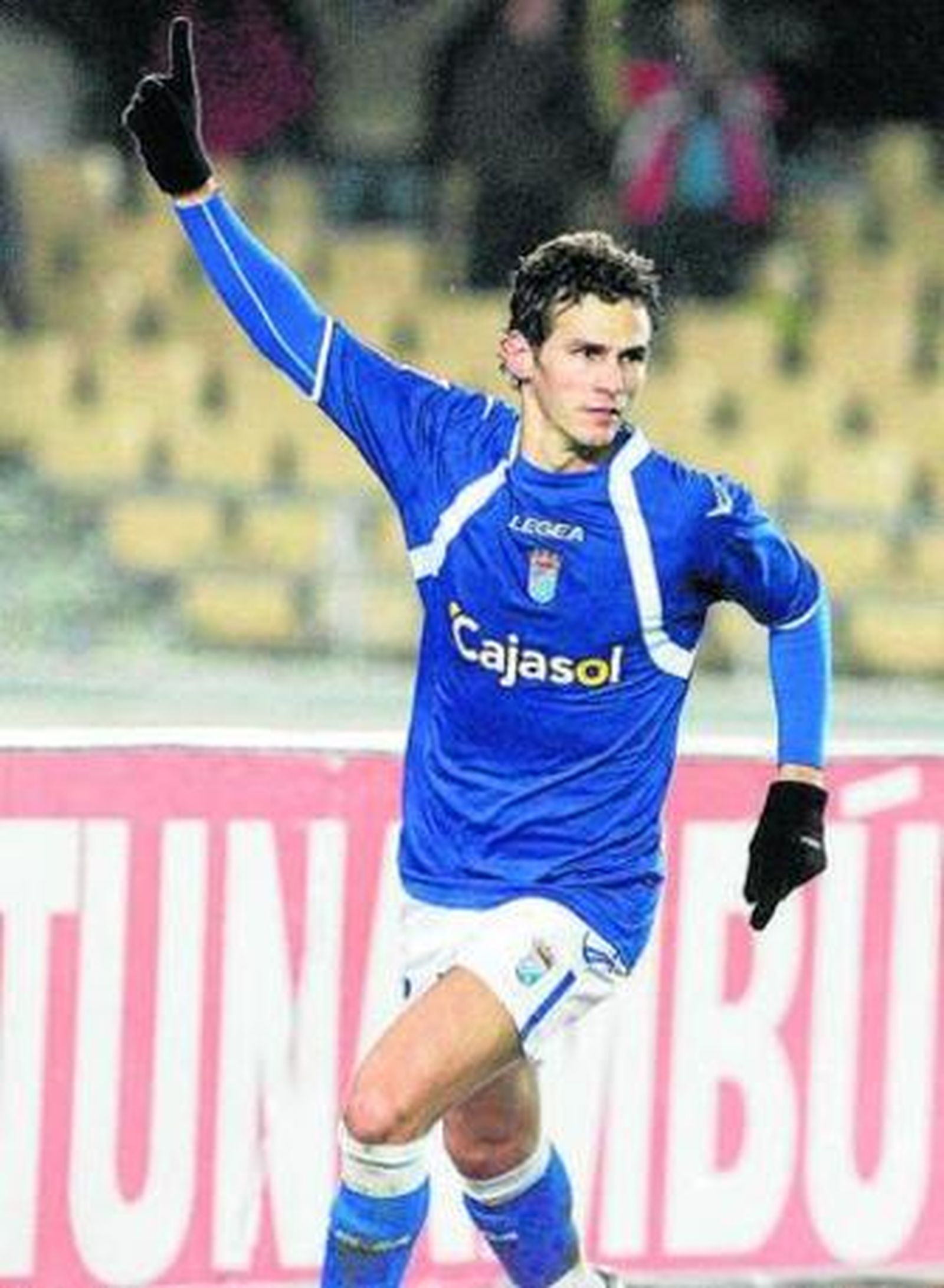 Capi celebra el gol que anotó contra el Girona.
