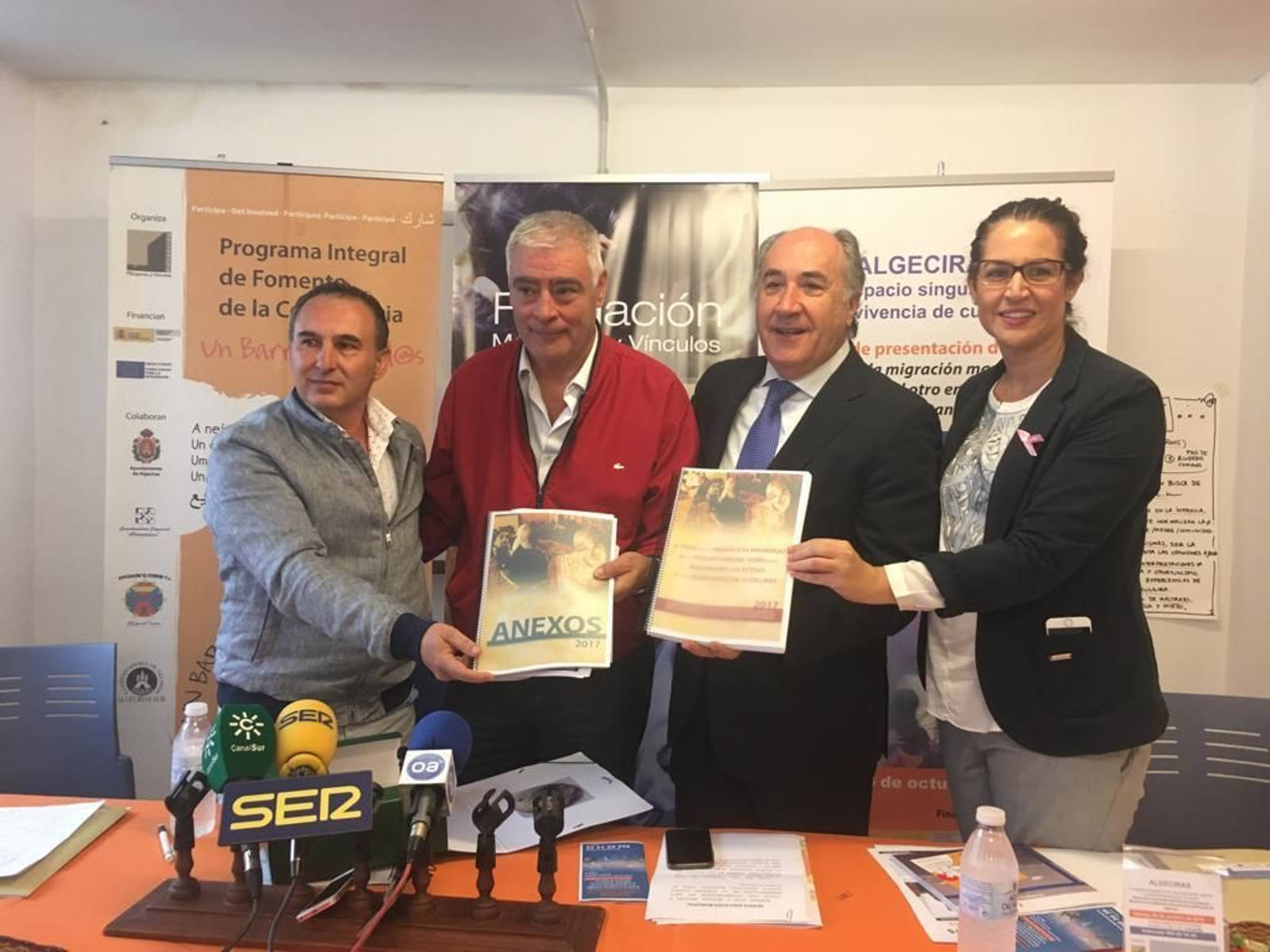 José Ángel Ponce, Francisco Mena, José Ignacio Landaluce y Paula Conesa.