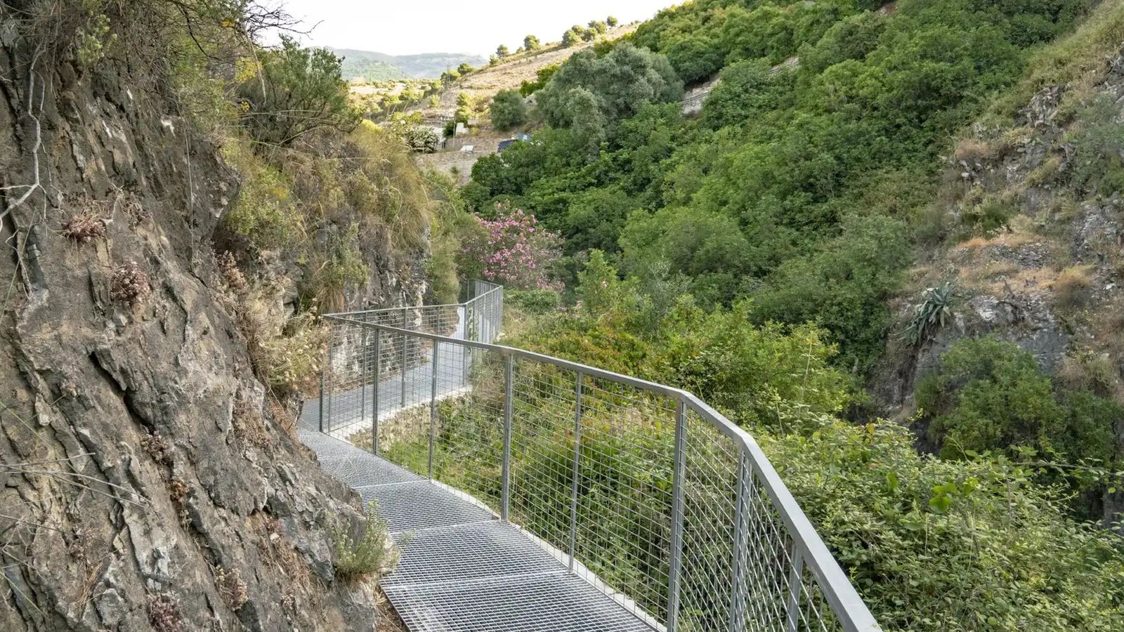 Las pasarelas de la ruta.