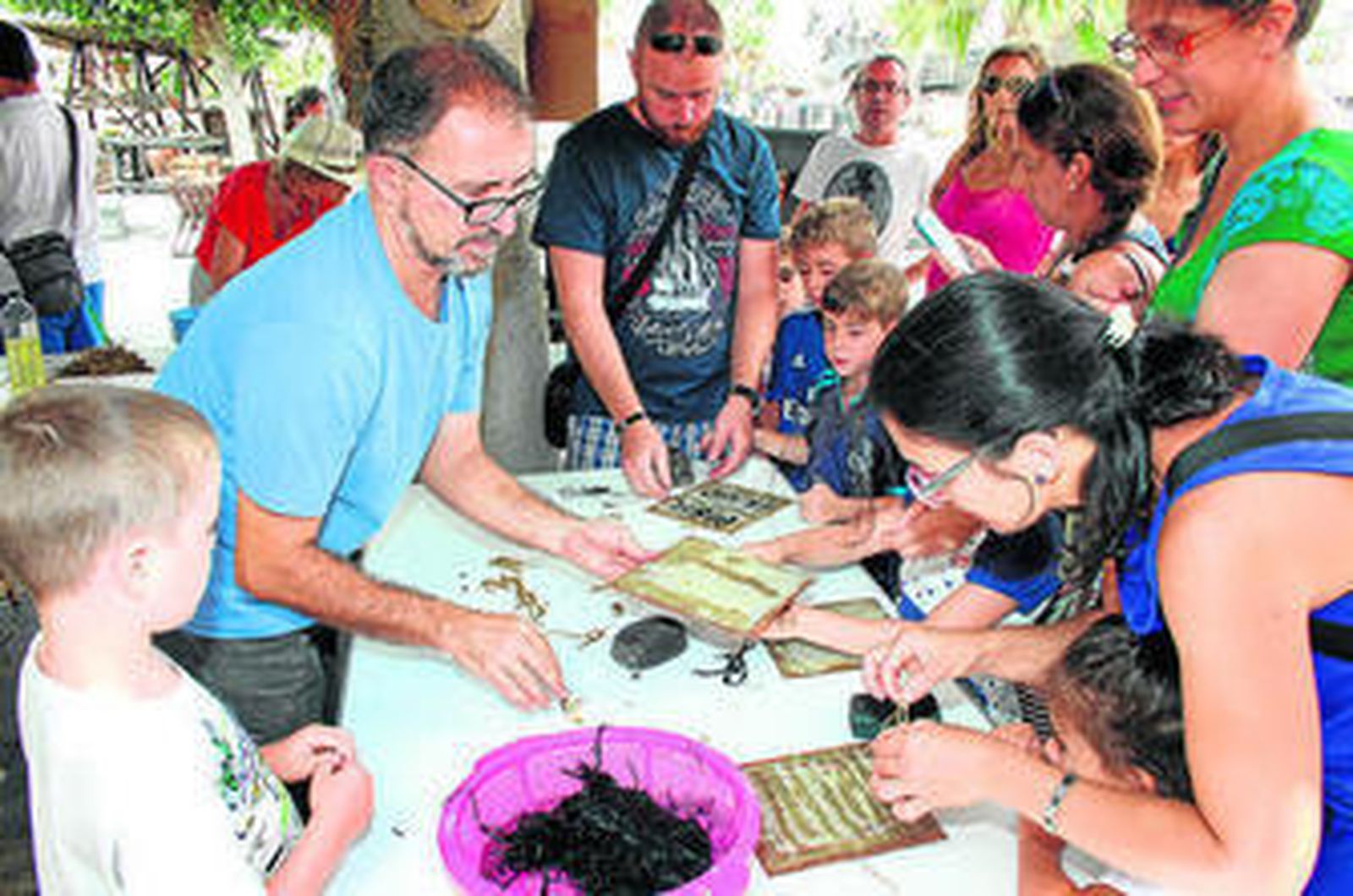 Uno de los momentos del proceso de producción.