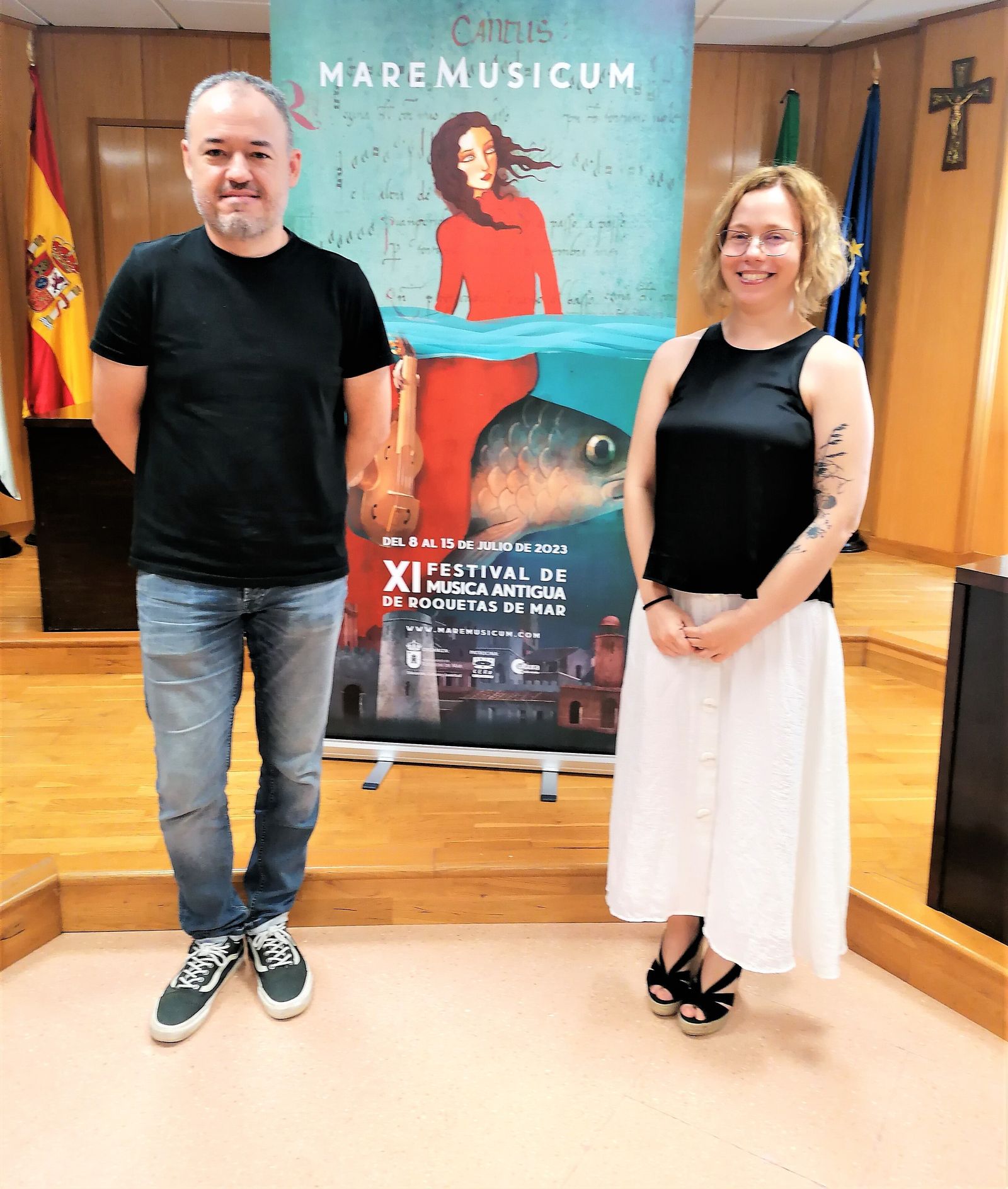 Miguel Ángel García y Belinda Sánchez-Capuchino, directores del Festival.