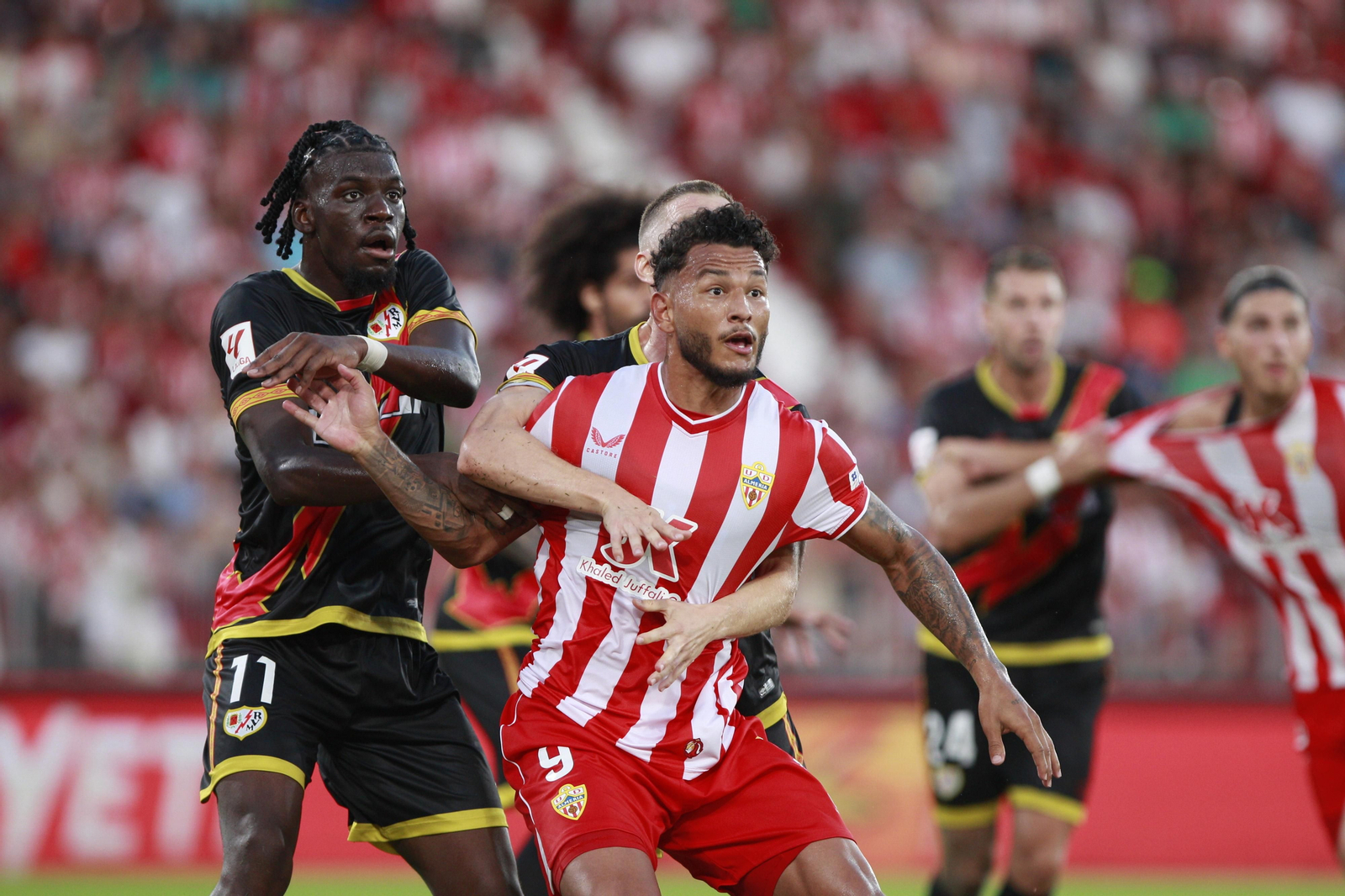 Imágenes del partido U.D. Almería-Rayo Vallecano