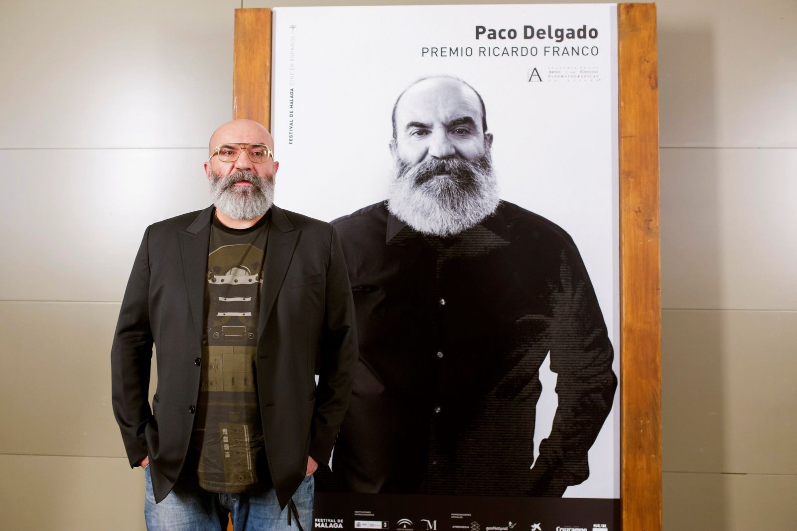 Paco Delgado, ayer, antes de su encuentro con los medios en el Festival de Málaga.