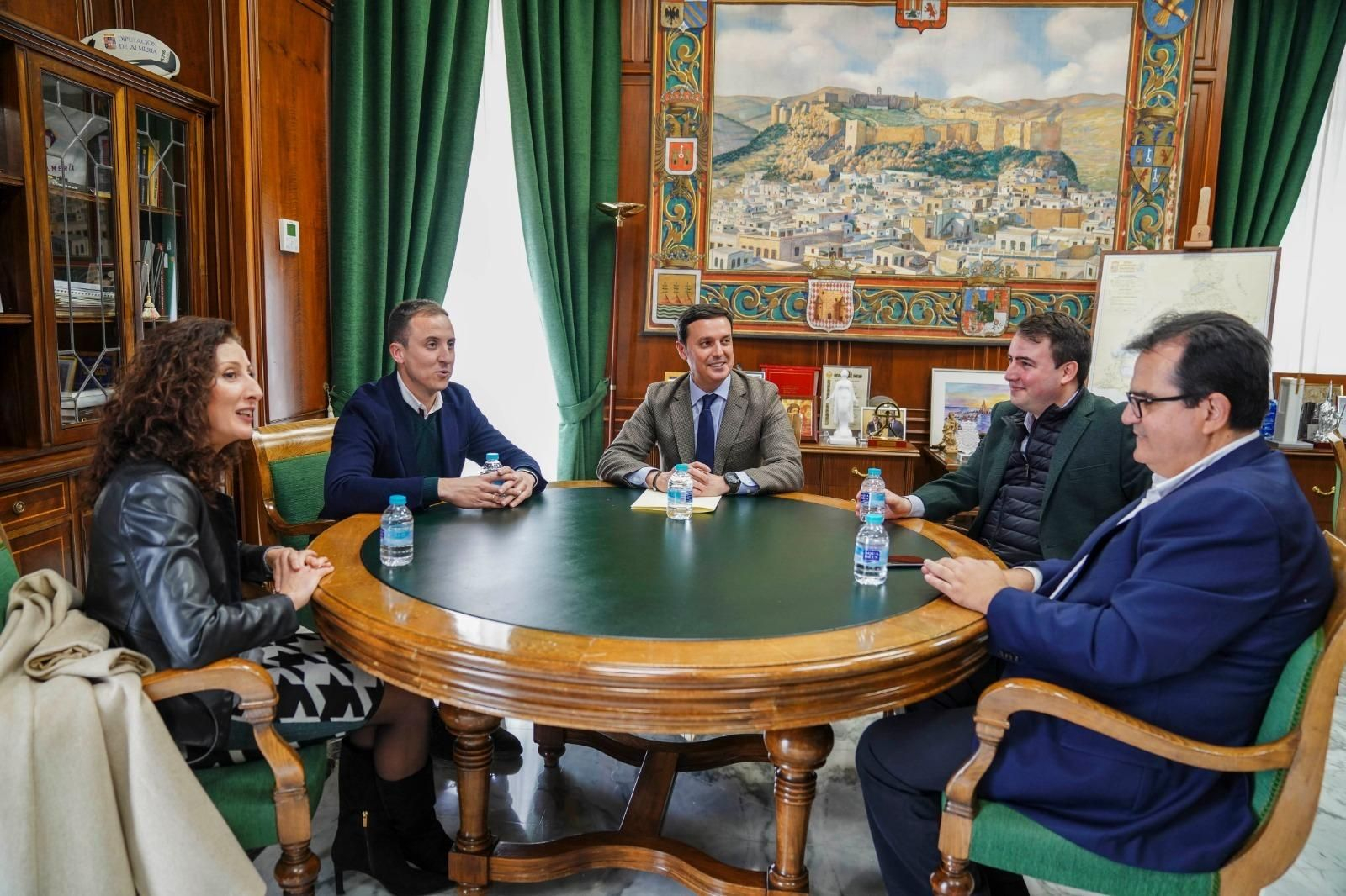 Encuentro institucional entre el Ayuntamiento de Vera y la Diputación Provincial de Almería.