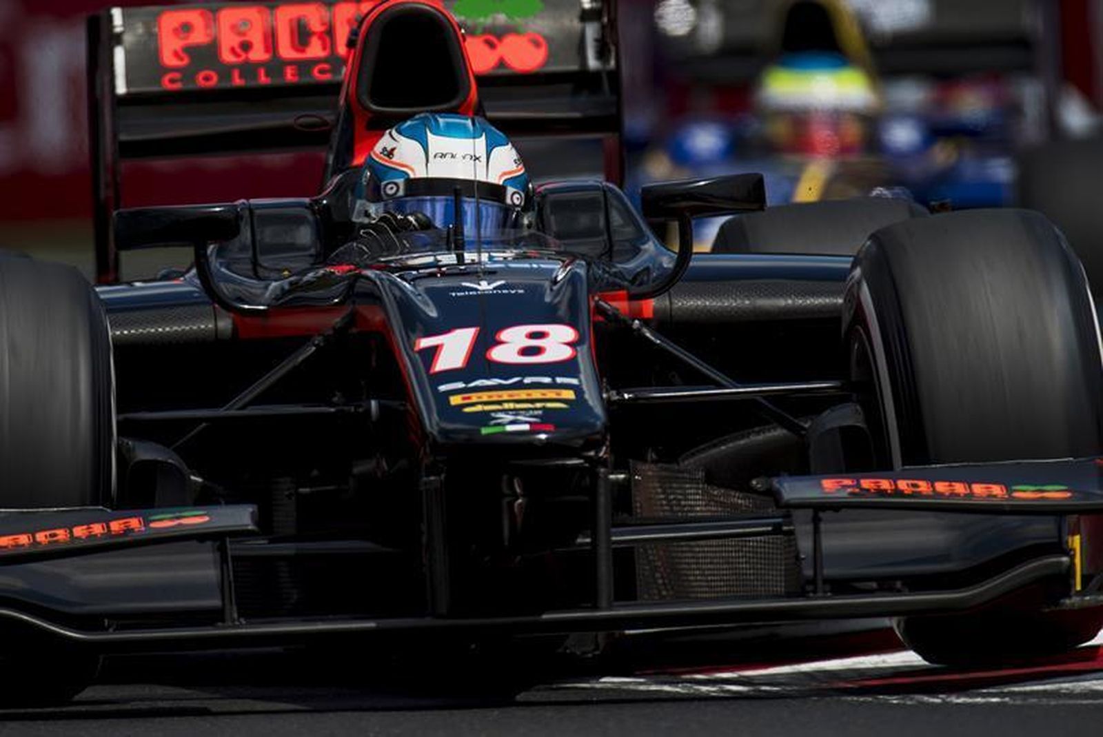 Nyck de Vries conduce el coche del equipo Rappax, con el que ganó en Mónaco en la tercera prueba del Mundial.