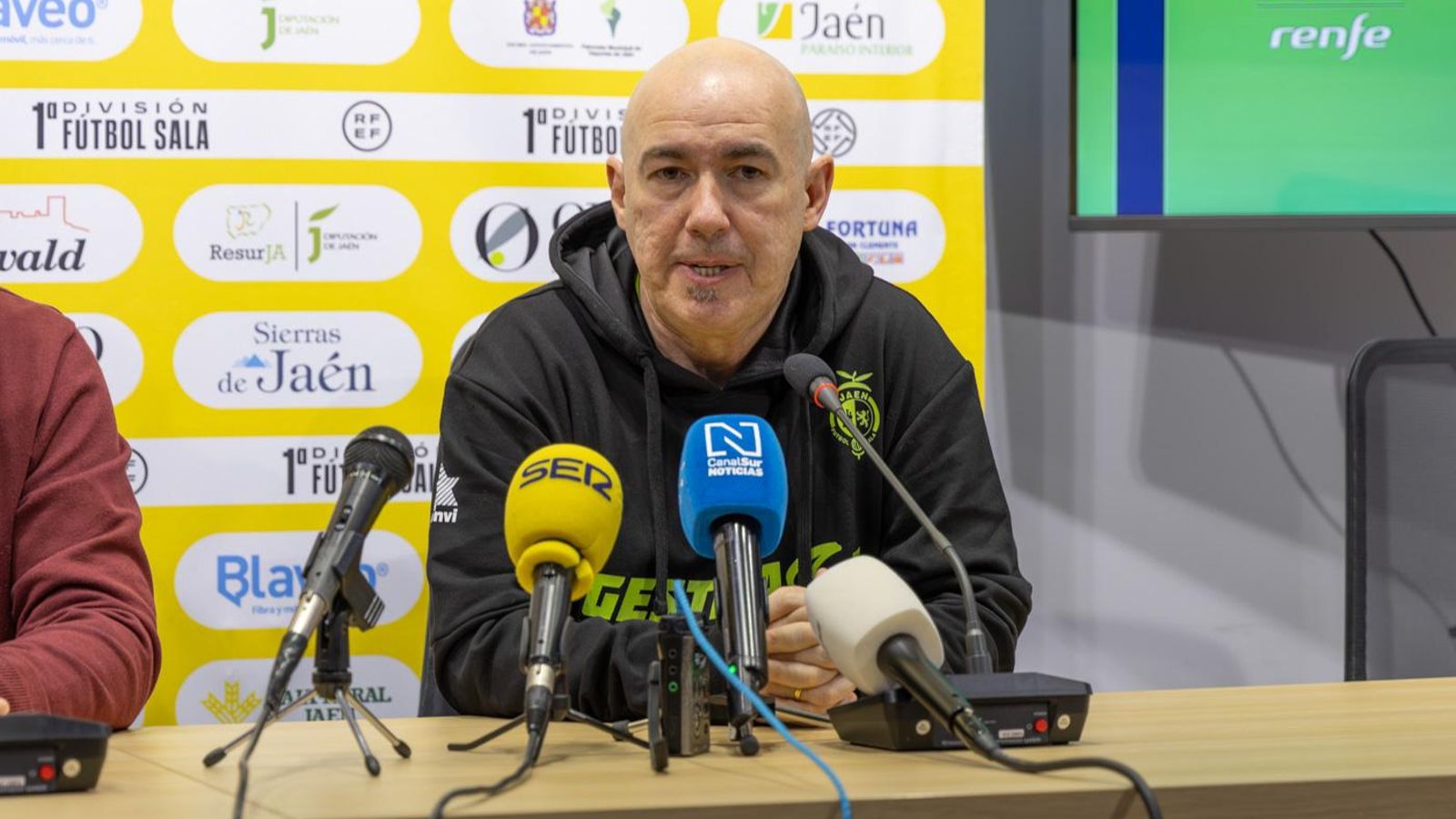 Dani Rodríguez, en su intervención en la rueda de prensa. 