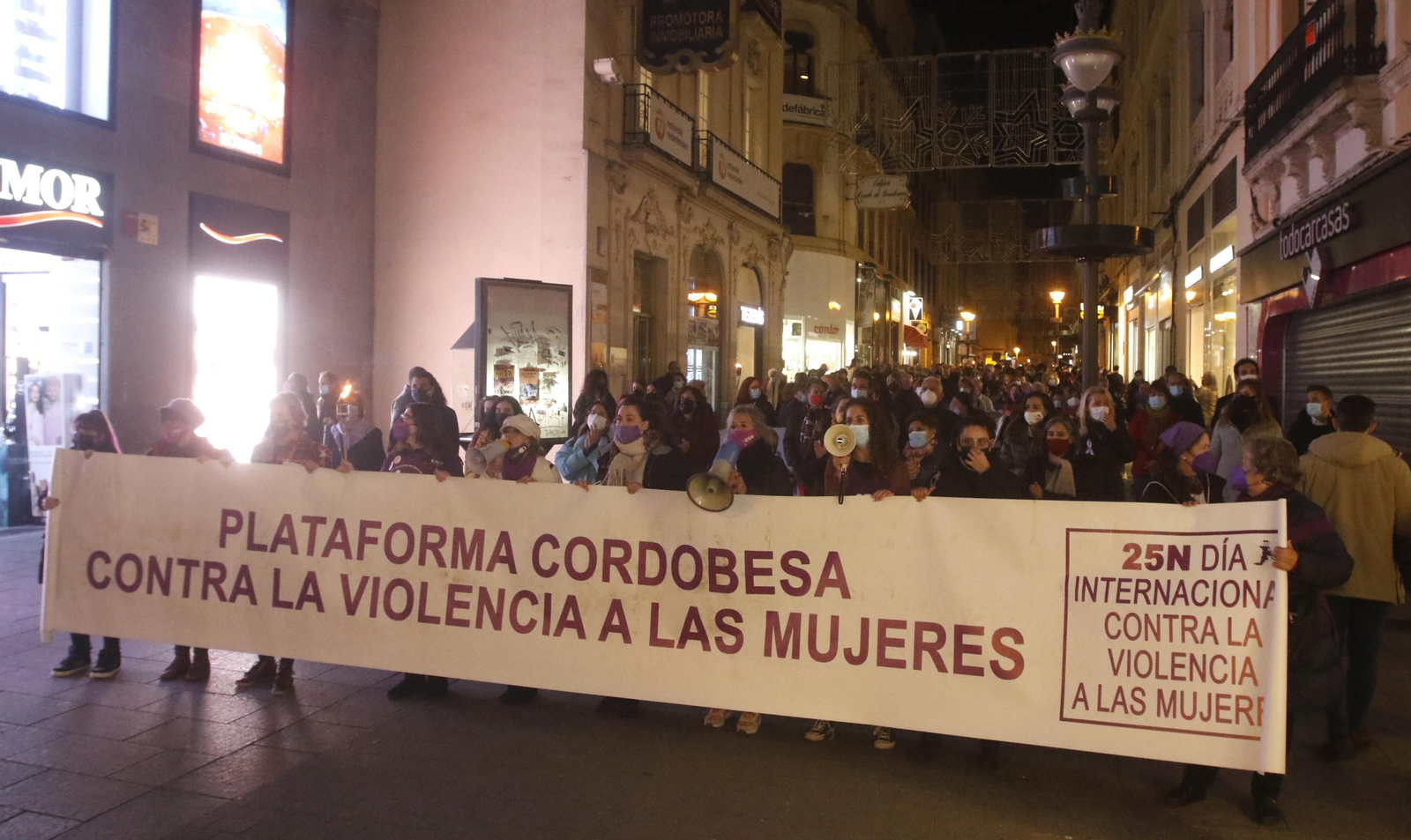 La manifestación contra la violencia de género en Córdoba, en fotografías