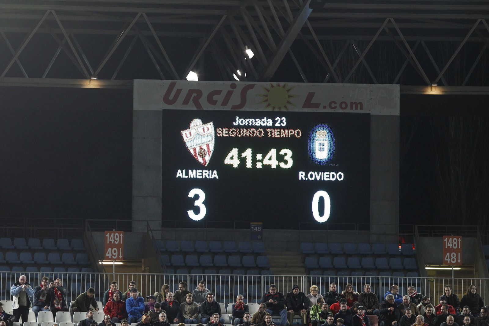 Las imágenes del UD Almería-Real Oviedo