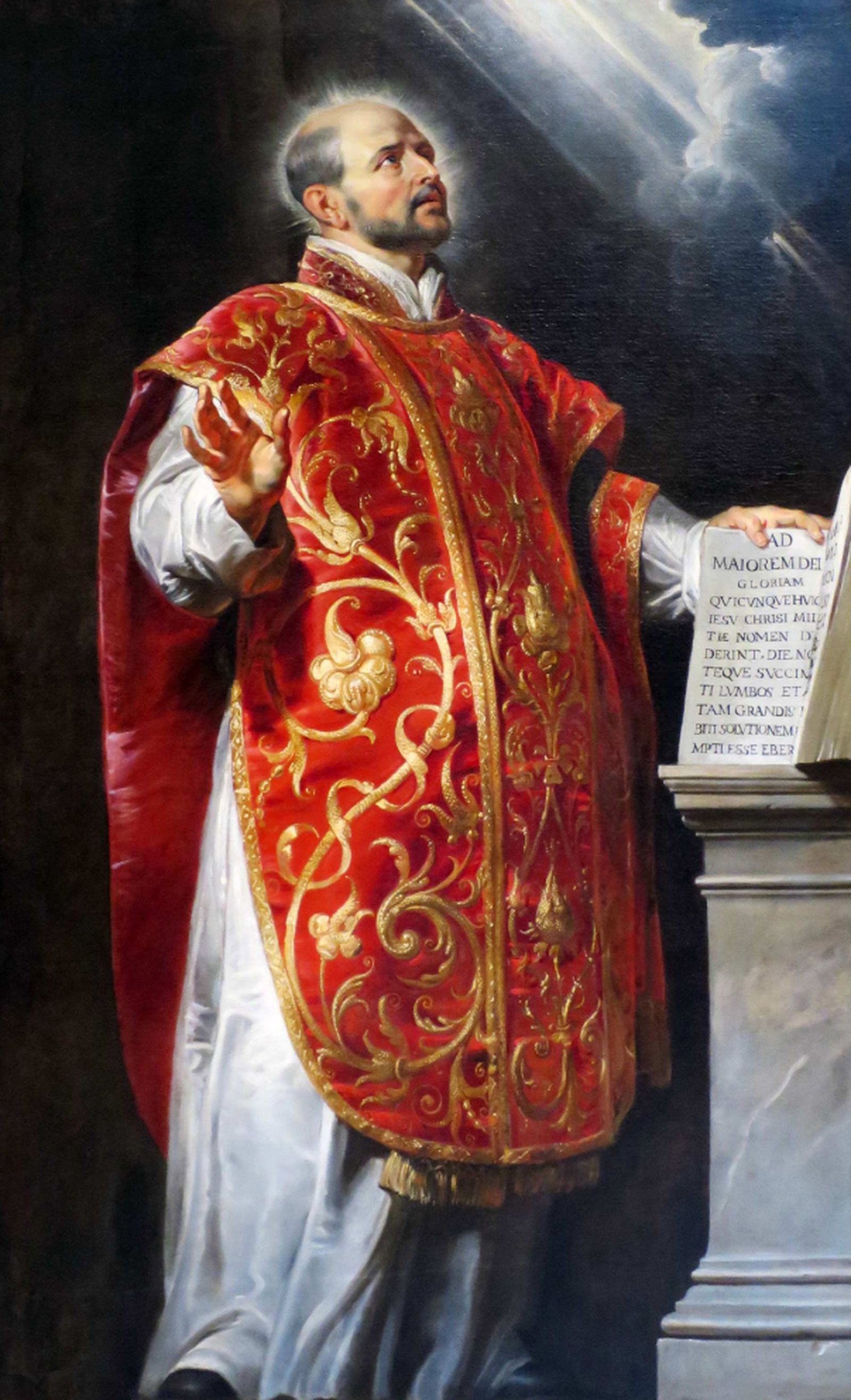 Una imagen del fundador, San Ignacio de Loyola.
