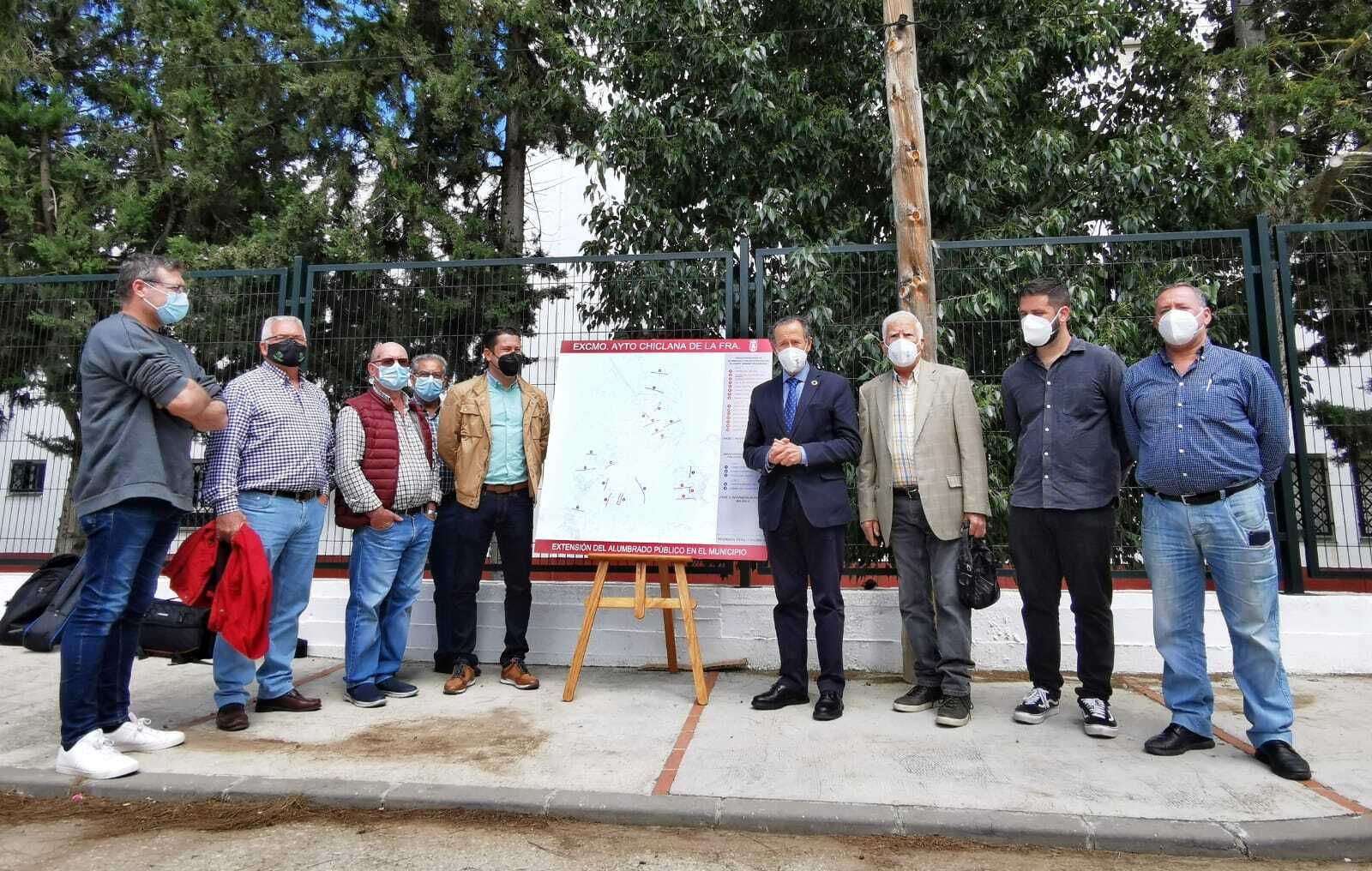 Acto de presentación del proyecto del nuevo alumbrado en el extrarradio chiclanero.