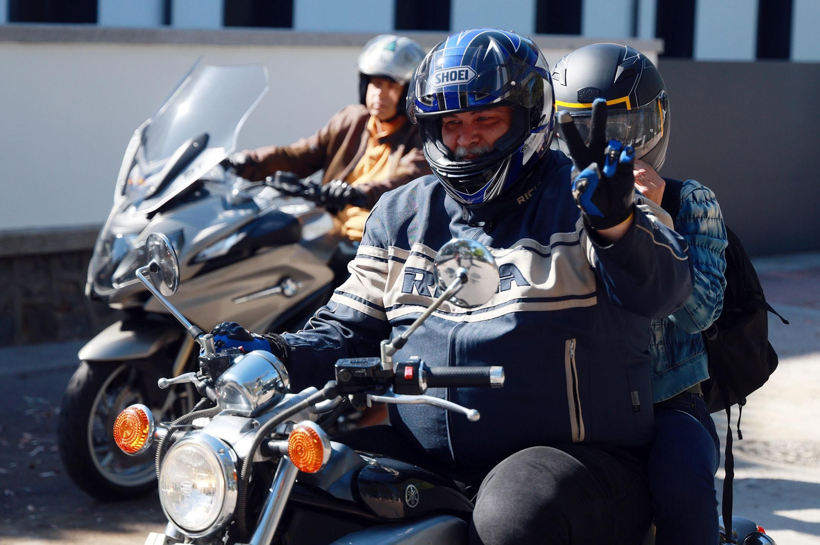 Imágenes de la VI Ruta Solidaria en moto a favor de Cruz Roja