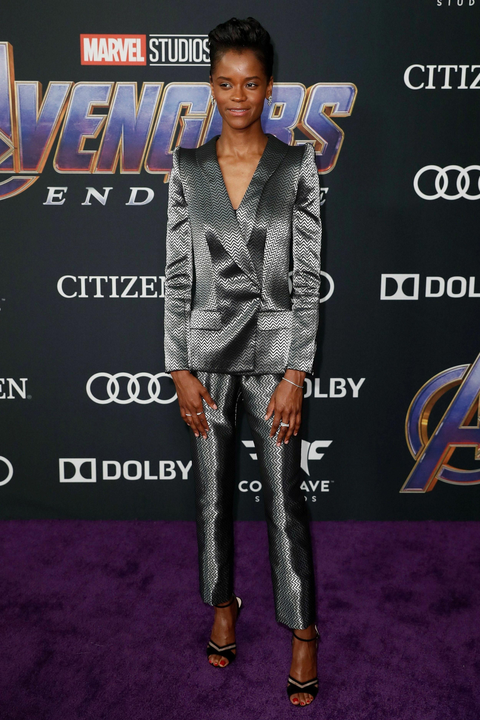 Letitia Wright Vengadores: Endgame, la alfombra roja de la première más esperada del año