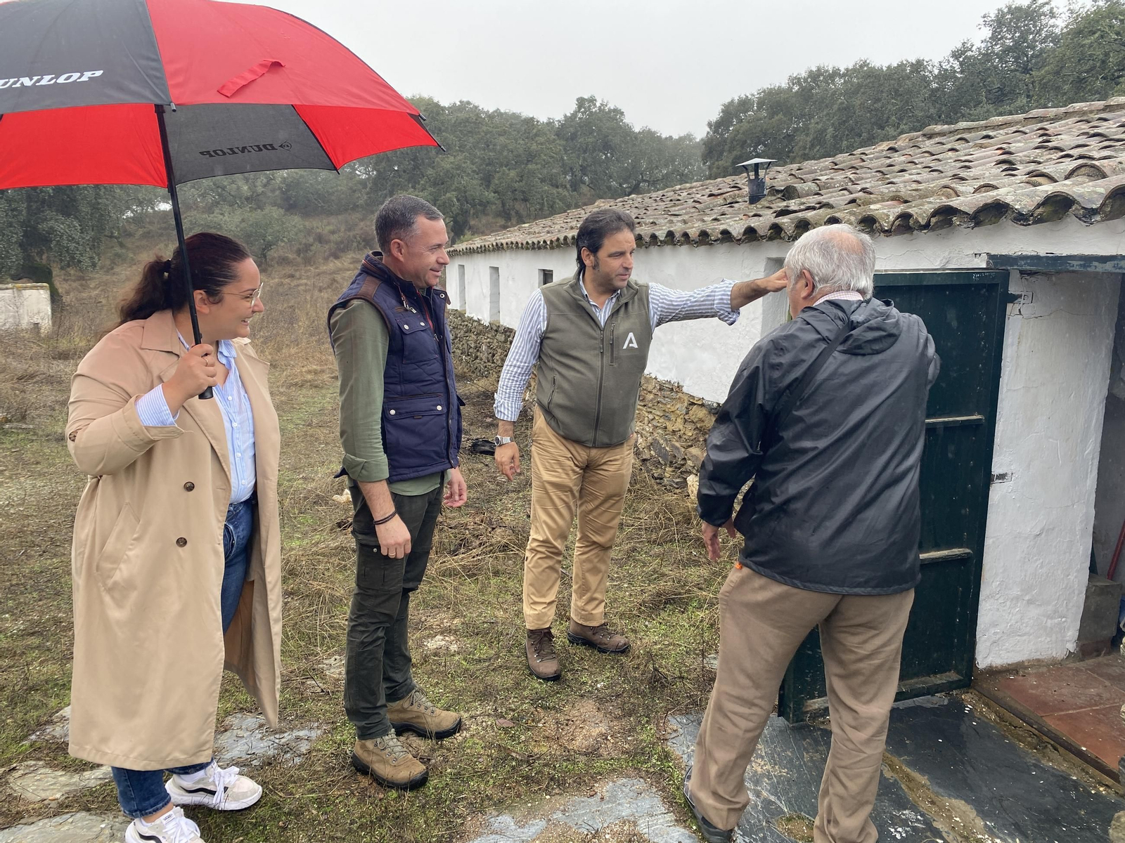Un momento de la visita a la finca.