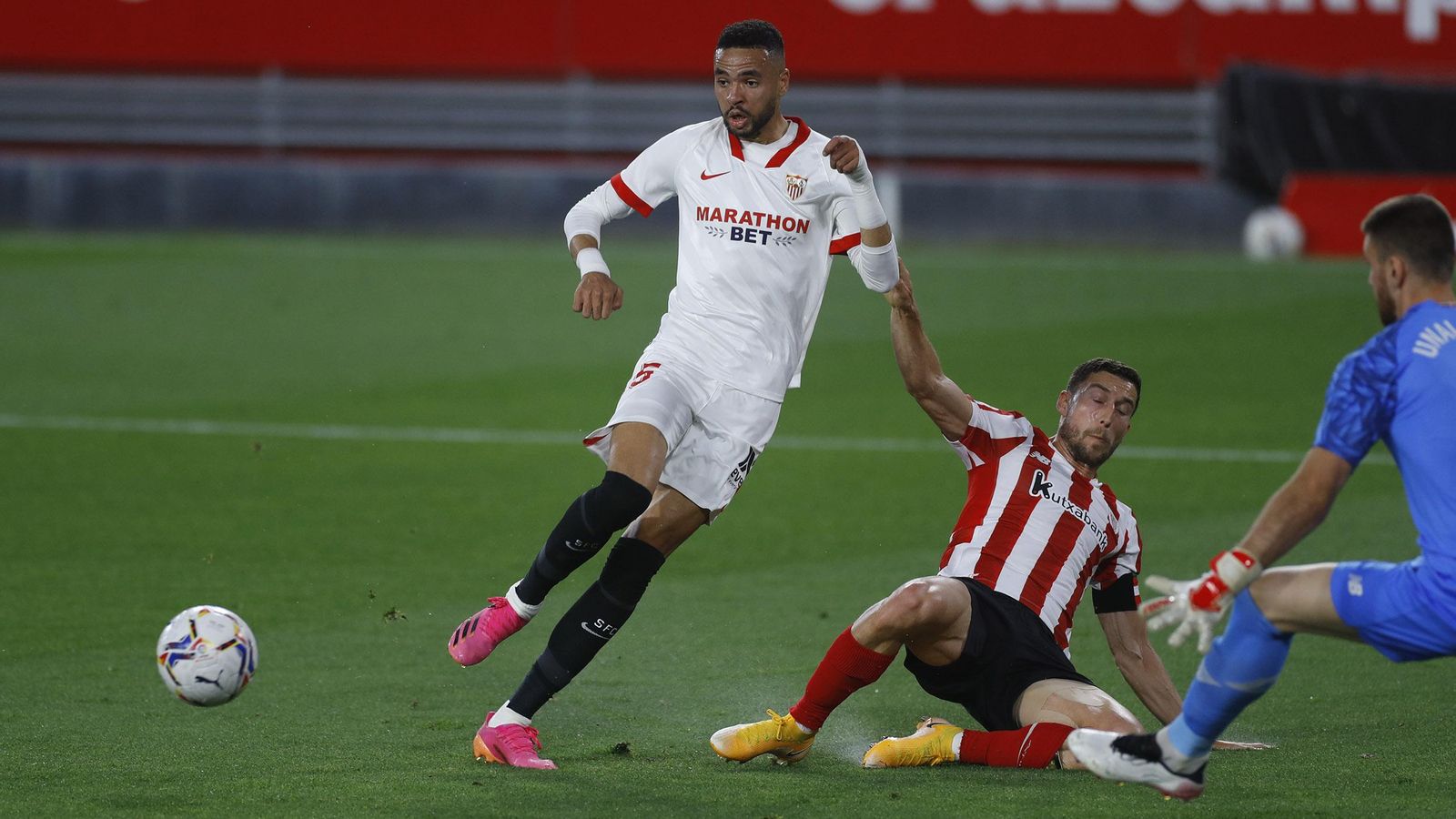 En-Nesyri, en una de sus ocasiones.