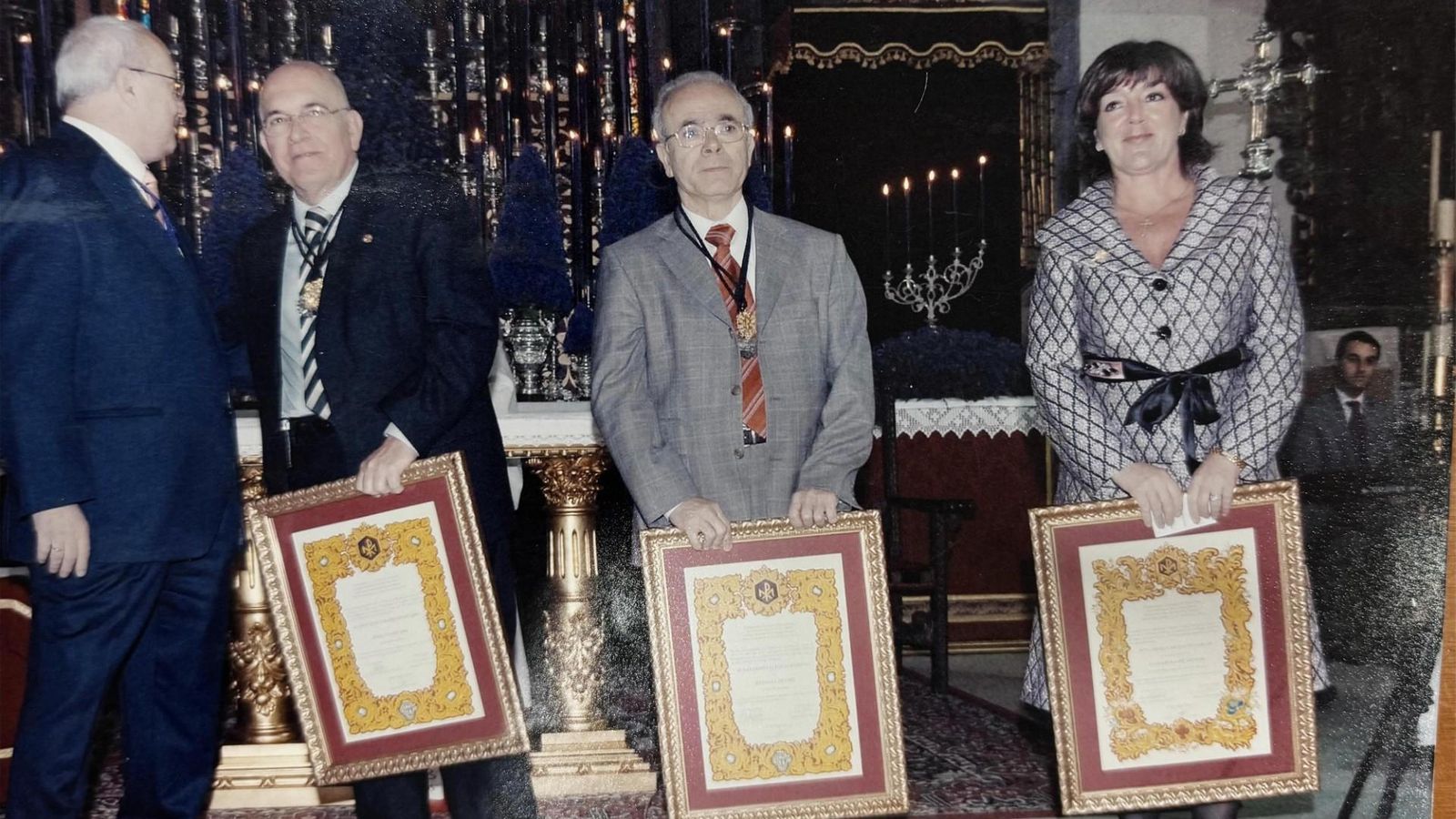 En el acto de homenaje de la Hermandad los Javieres. En el acto de homenaje de la Hermandad los Javieres.