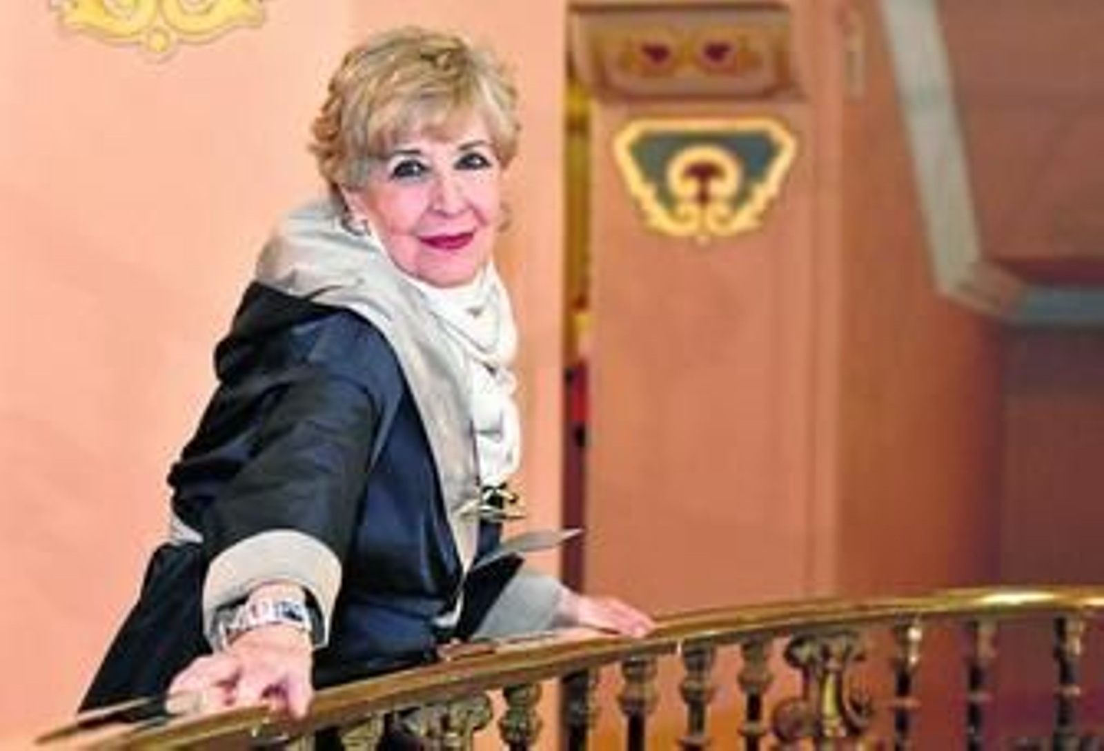 Concha Velasco, ayer en el Teatro Lope de Vega, donde desde hoy hasta el domingo presenta 'Reina Juana'.