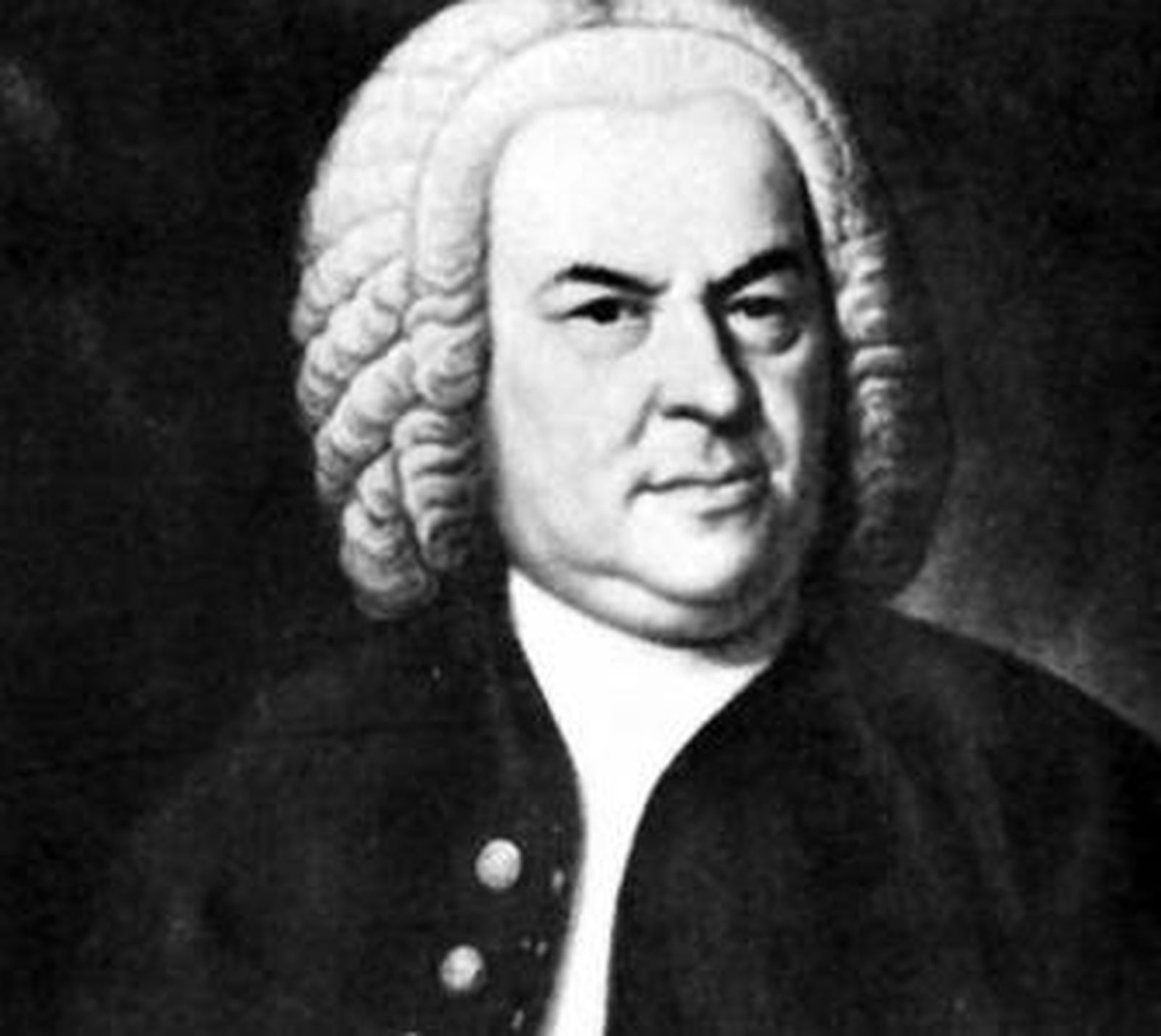 Retrato de Johann Sebastian Bach.