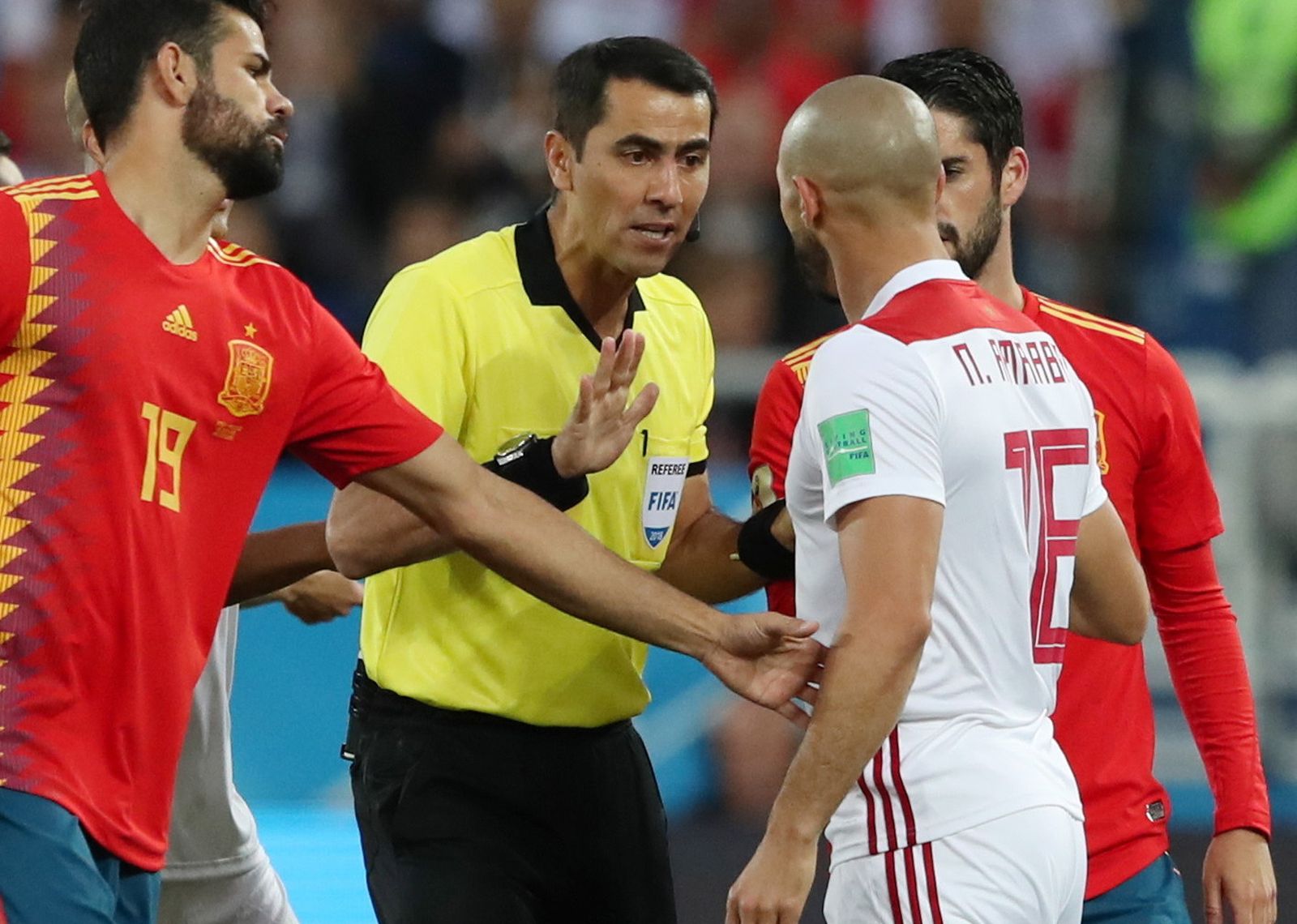 Las imágenes del España-Marruecos