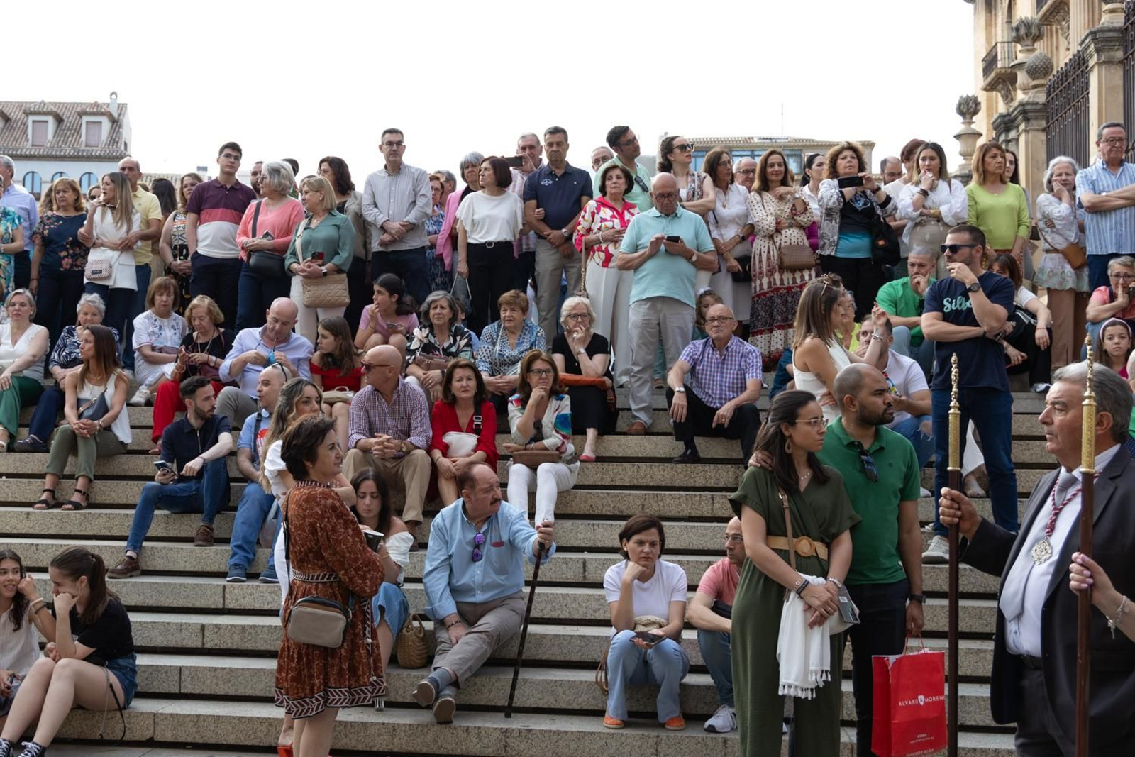 Así ha procesionado la Virgen de la Capilla por Jaén en su día grande.