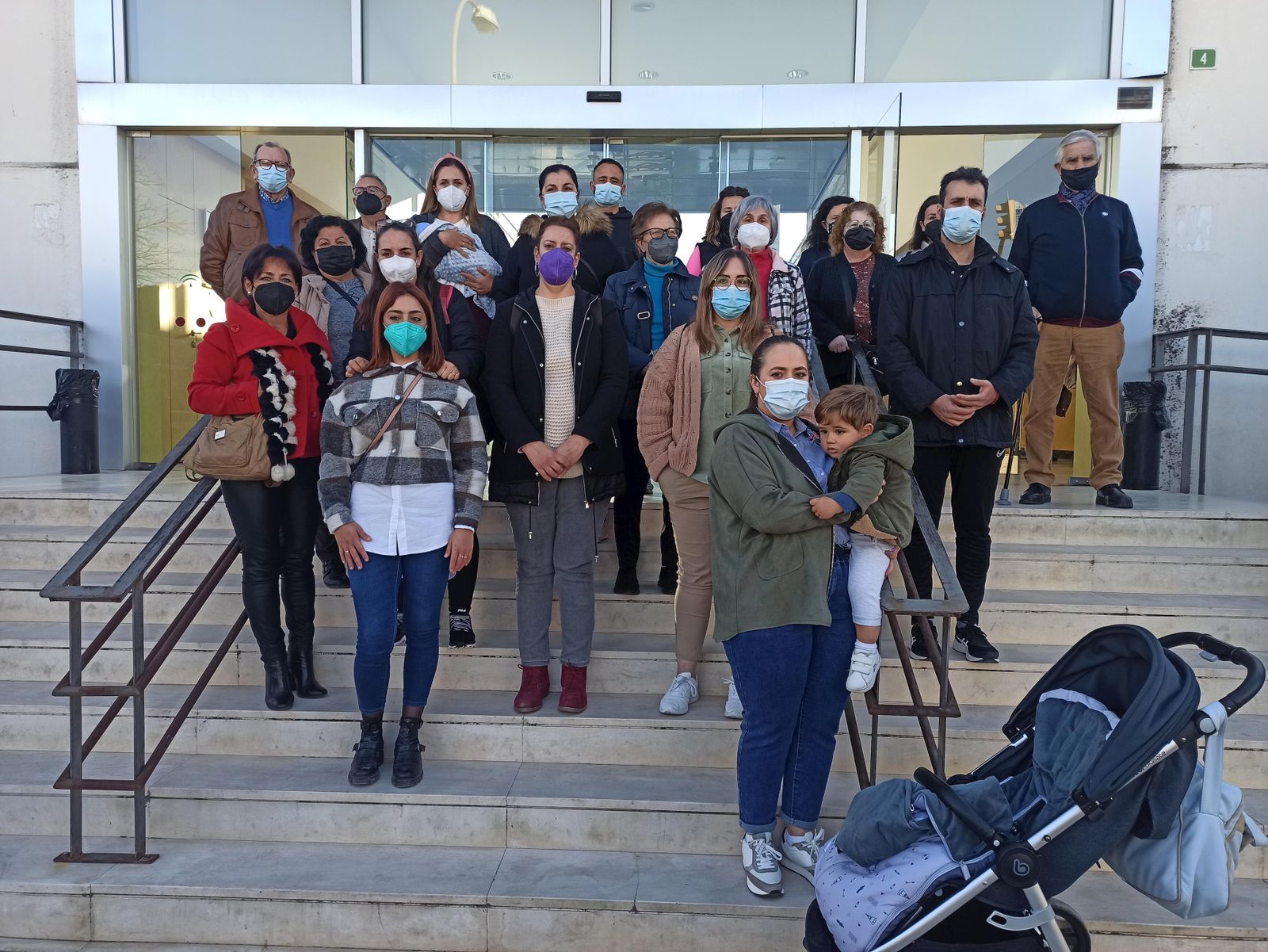 Una de las protestas de las familias de Lucena de febrero de este año.