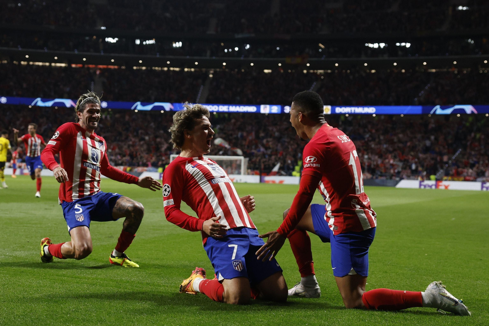 El Atlético de Madrid - Borussia Dortmund, en fotos