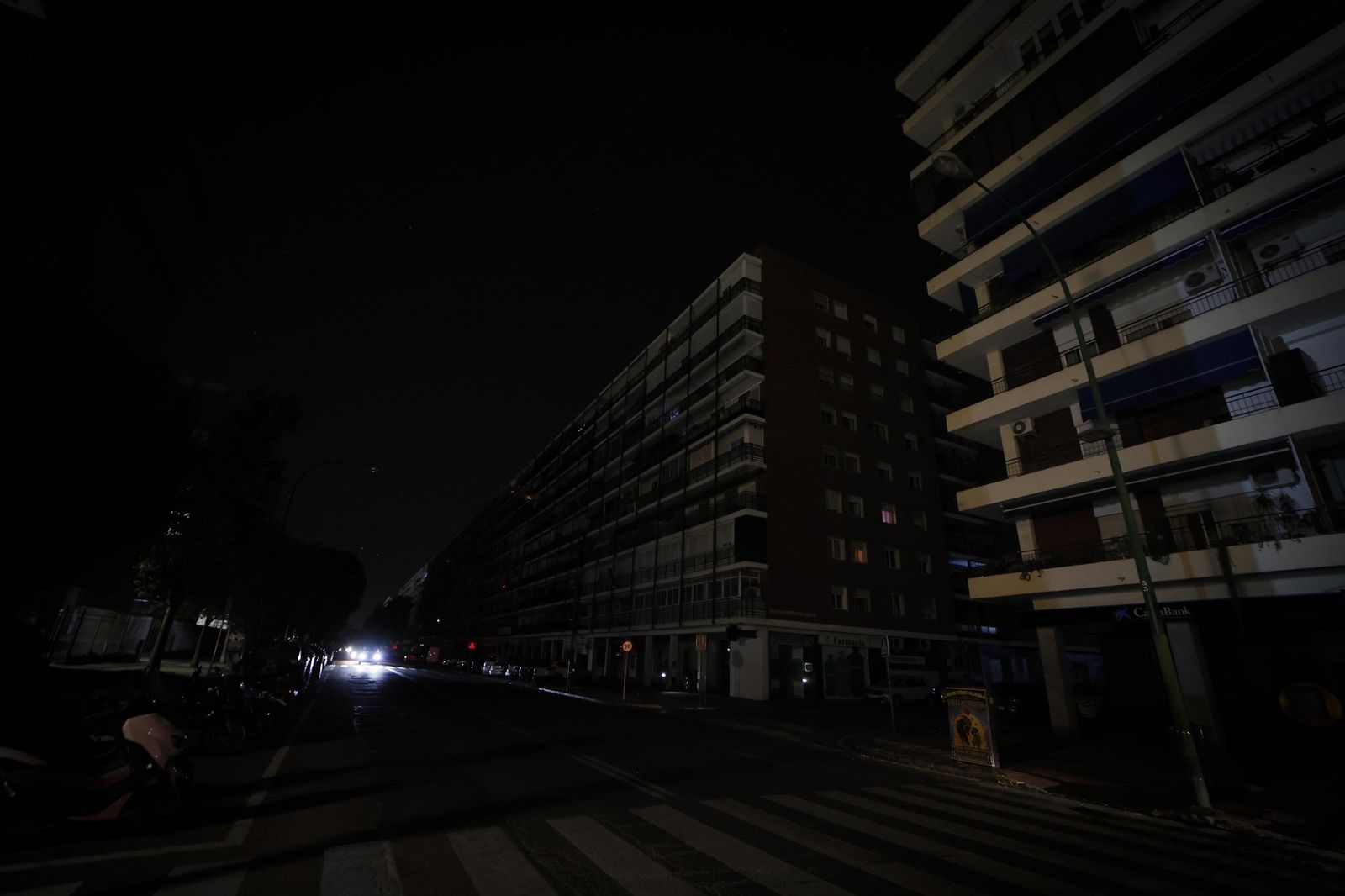 Imágenes del apagón en Sevilla