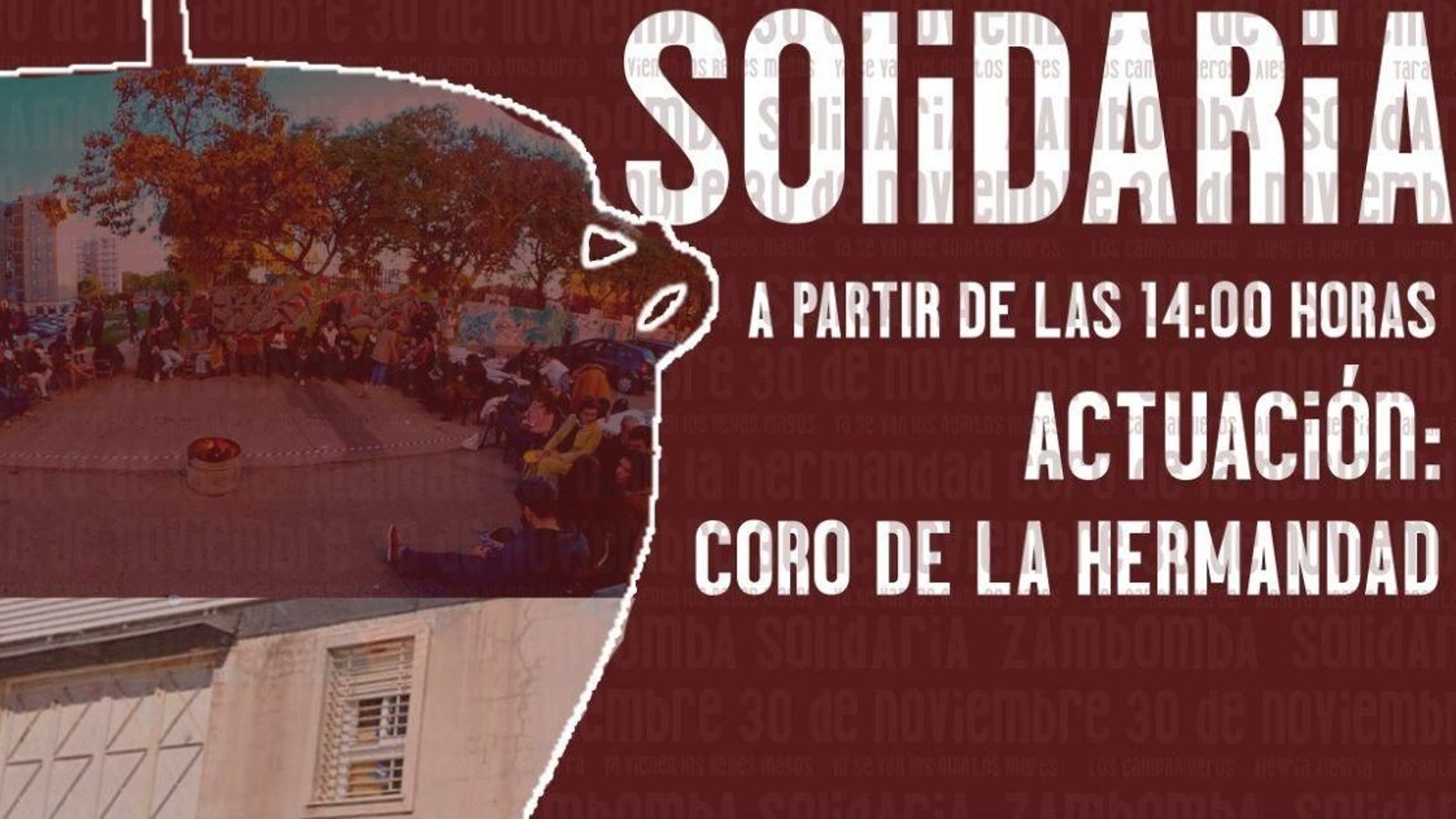 Cartel de la zambomba solidaria en San Benito. Cartel de la zambomba solidaria en San Benito.