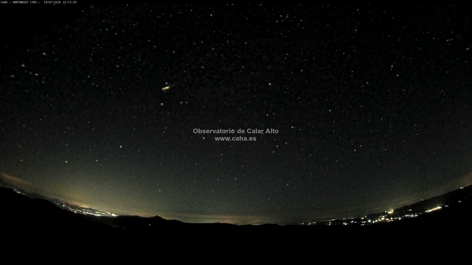 Detectado un bólido de origen cometario sobre la costa de Almería