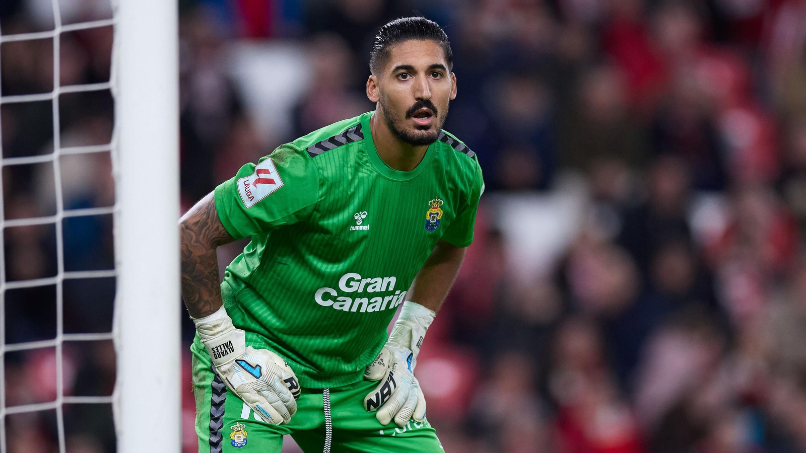 Álvaro Valles en uno de los partidos con la UD Las Palmas la pasada campaña