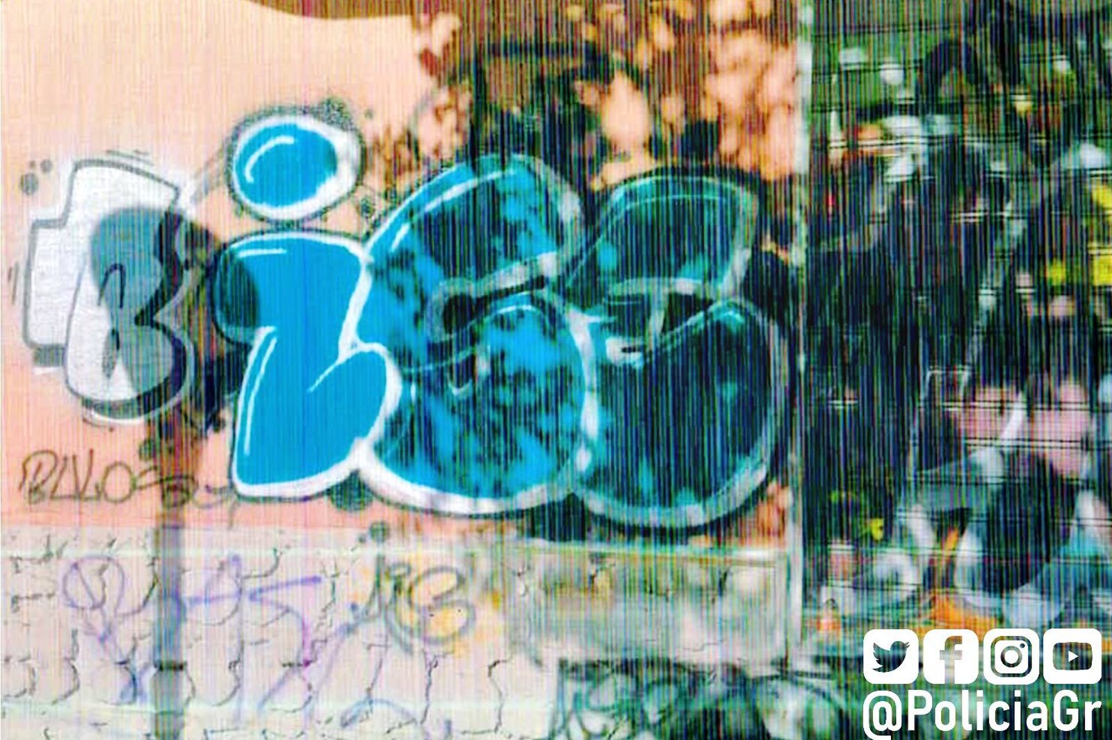 Imagen de una de las pintadas denunciadas por la Policía Local