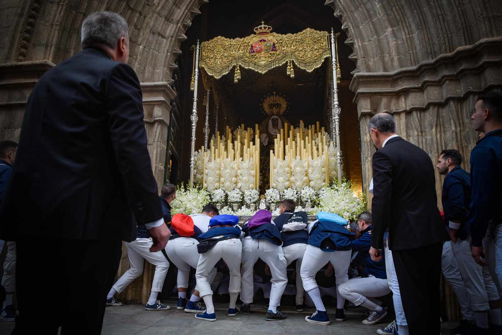 Las imágenes de la Hermandad de San Esteban en la Semana Santa de Sevilla 2024
