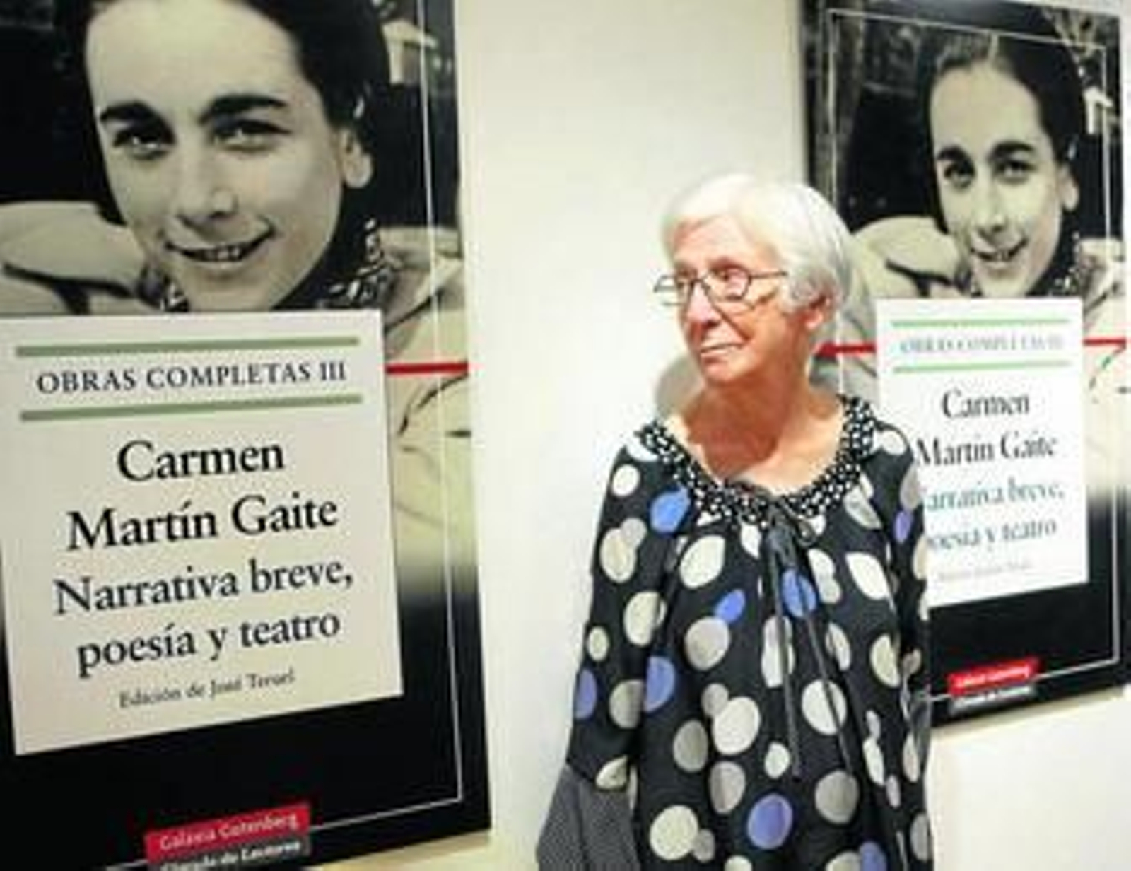 Ana María Martín Gaite, hermana de la autora, durante la presentación ayer en Madrid del nuevo volumen.