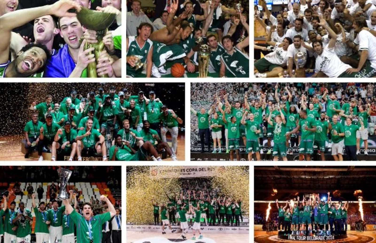 Los ocho títulos del Unicaja