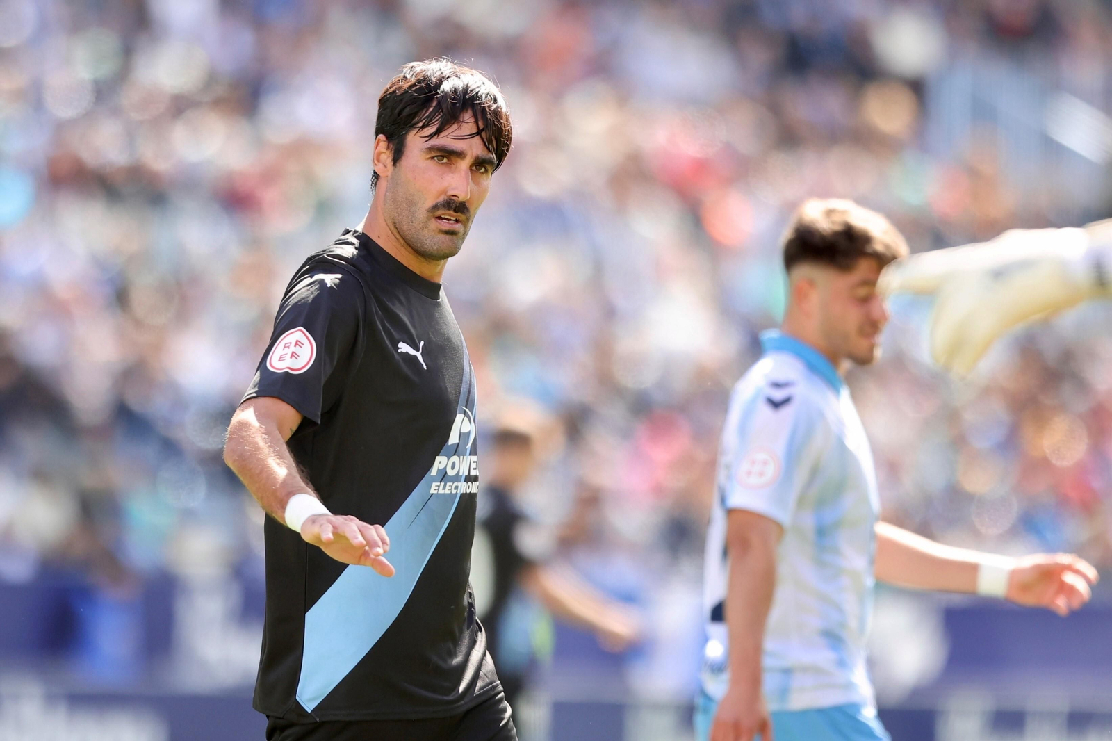 Escassi, jugador del Ibiza, en el duelo ante el Málaga. Escassi, jugador del Ibiza, en el duelo ante el Málaga.