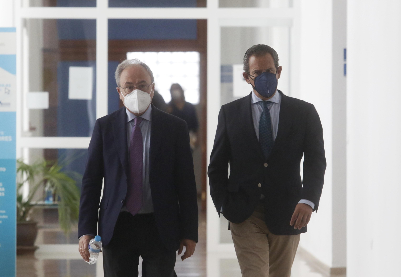 Antonio Díaz y Rafael Merino López en la sede de CECO.