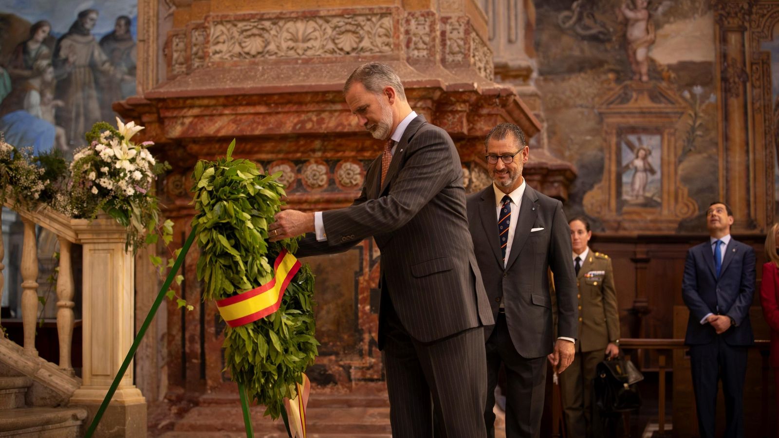 Las fotos de Felipe VI en el Real Monasterio de San Jerónimo de Granada en la reunión de las Reales Maestranzas de España