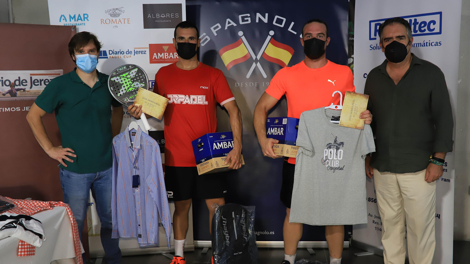 Entrega de premios del concurso de padel