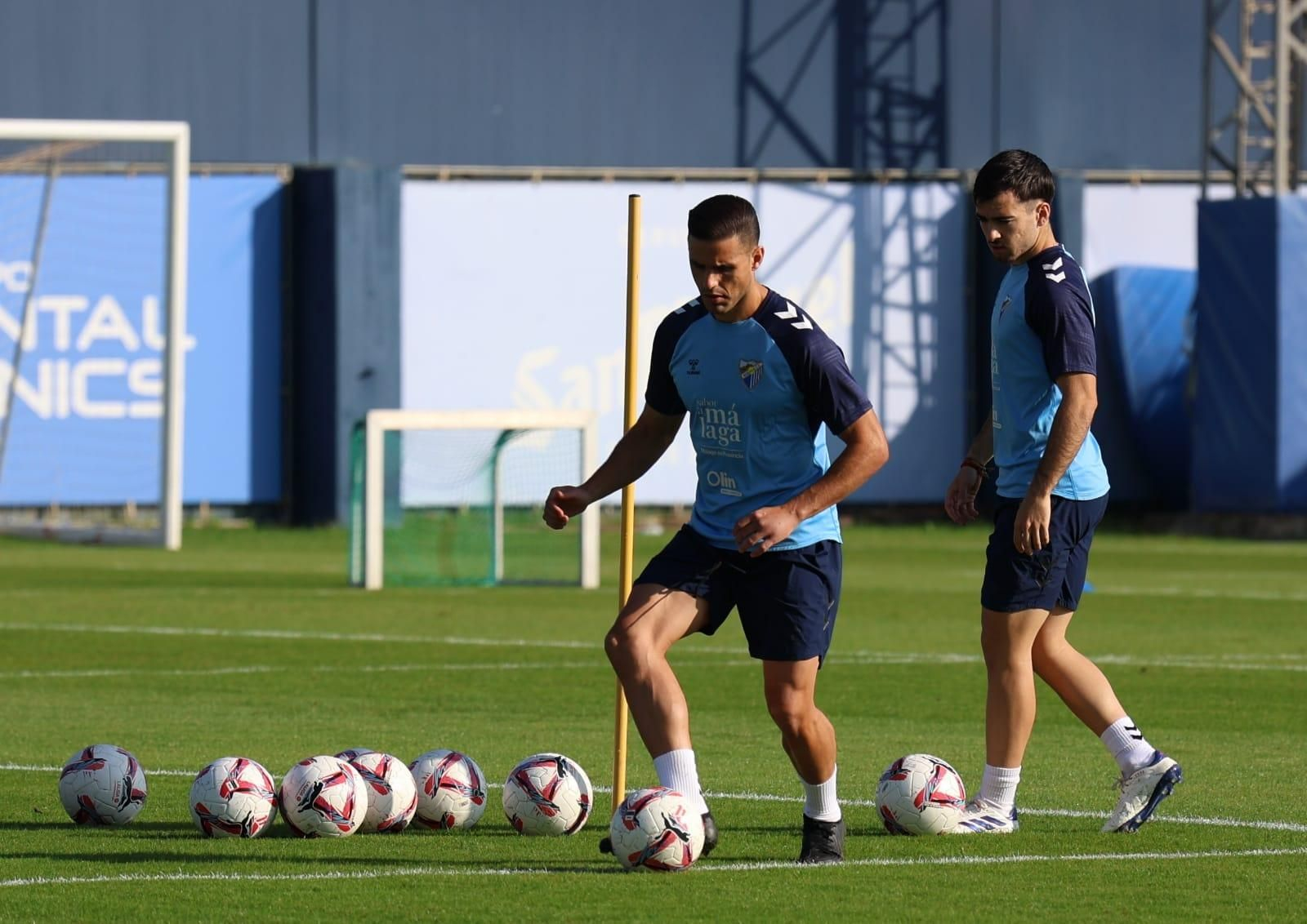 Entrenamiento Málaga CF: Ramón regresa en la primera sesión de la semana