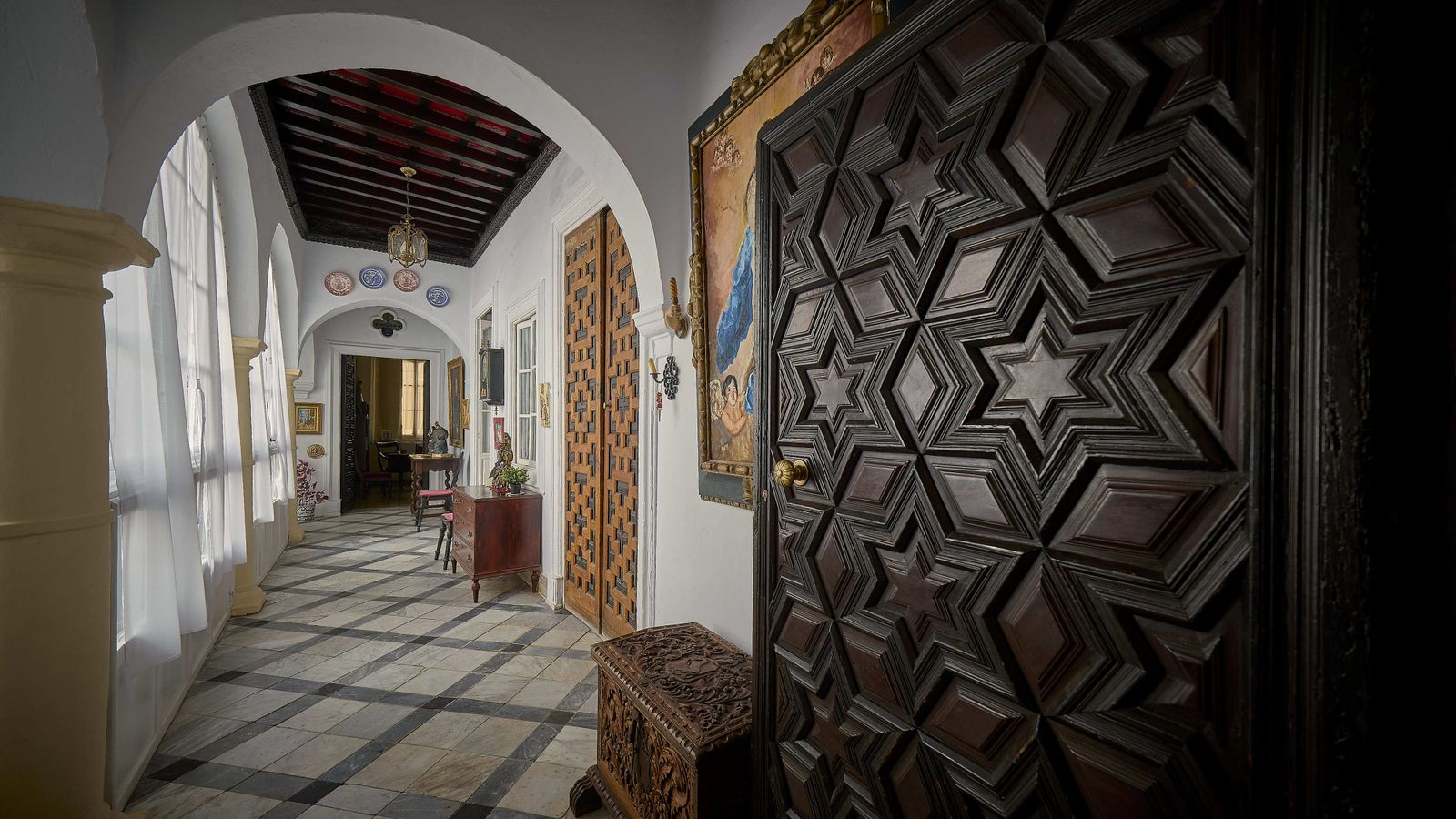 Interior de la finca en Antonio López 7.