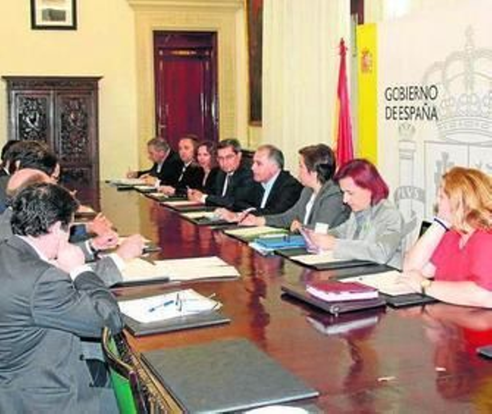 Los agentes implicados en la Mesa del aeropuerto asistieron ayer a la reunión. Los agentes implicados en la Mesa del aeropuerto asistieron ayer a la reunión.