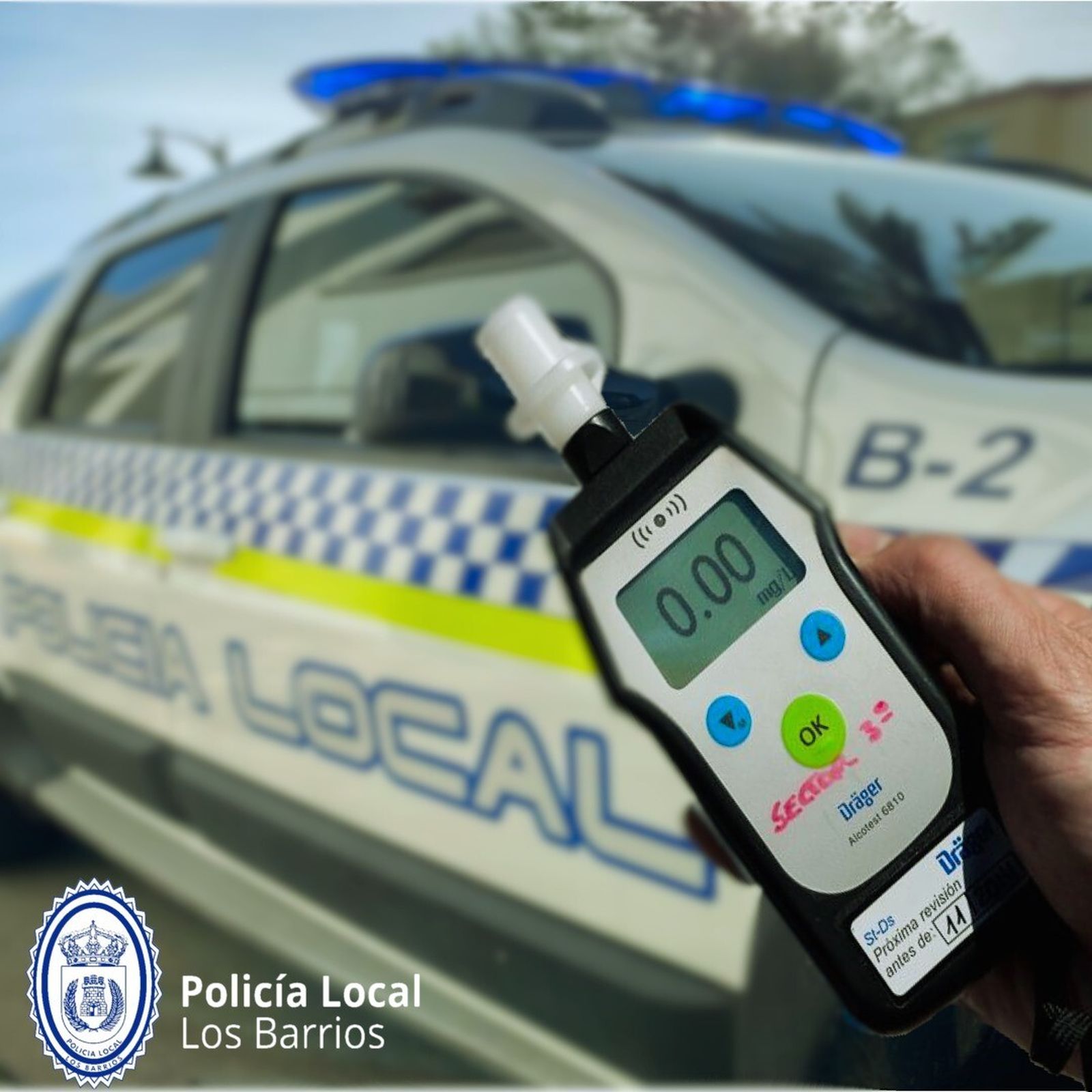 Un alcoholímetro de la Policía Local.